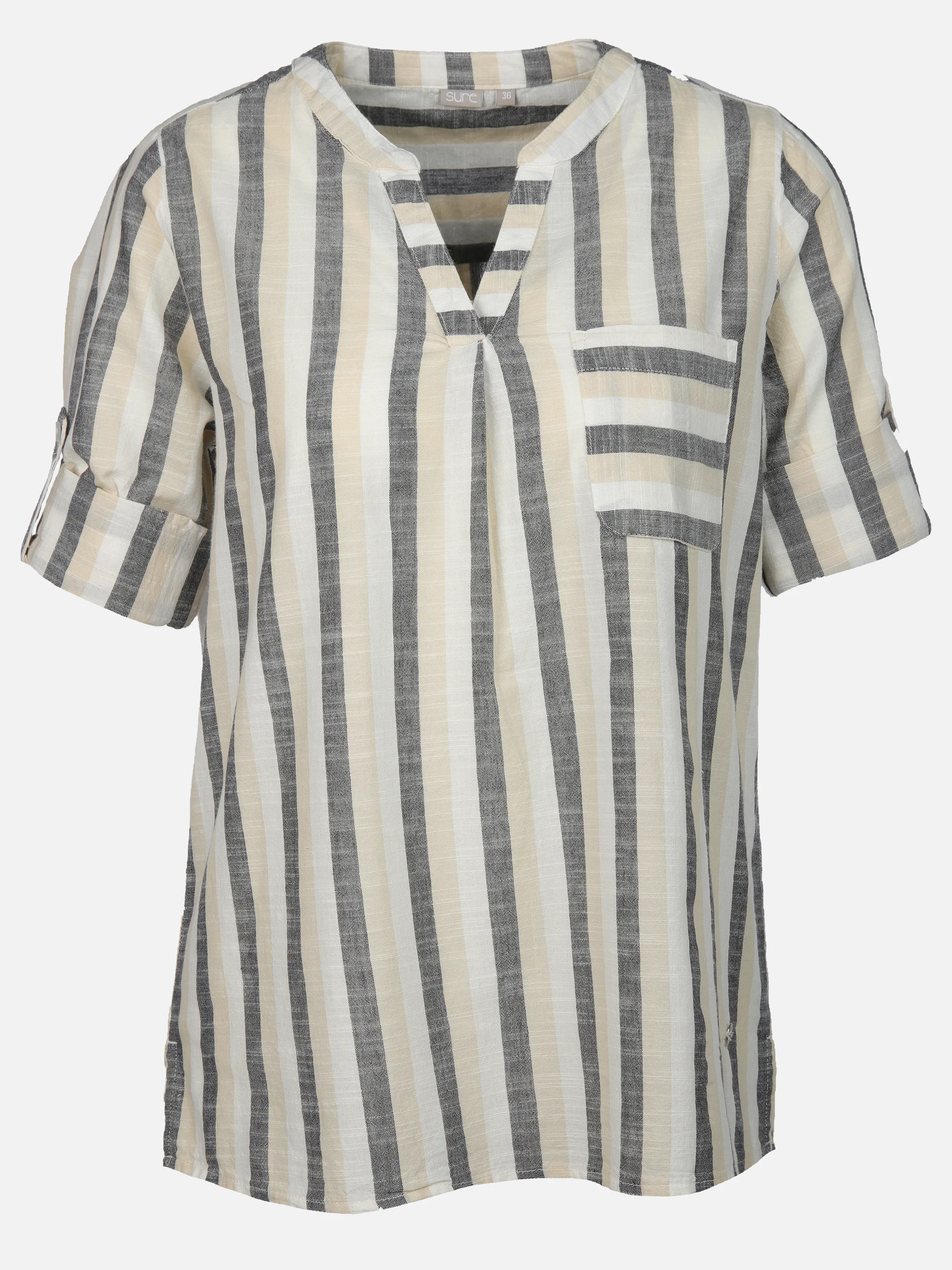 Sure Da-Bluse m. Streifen Beige 905726 BEIGE 1