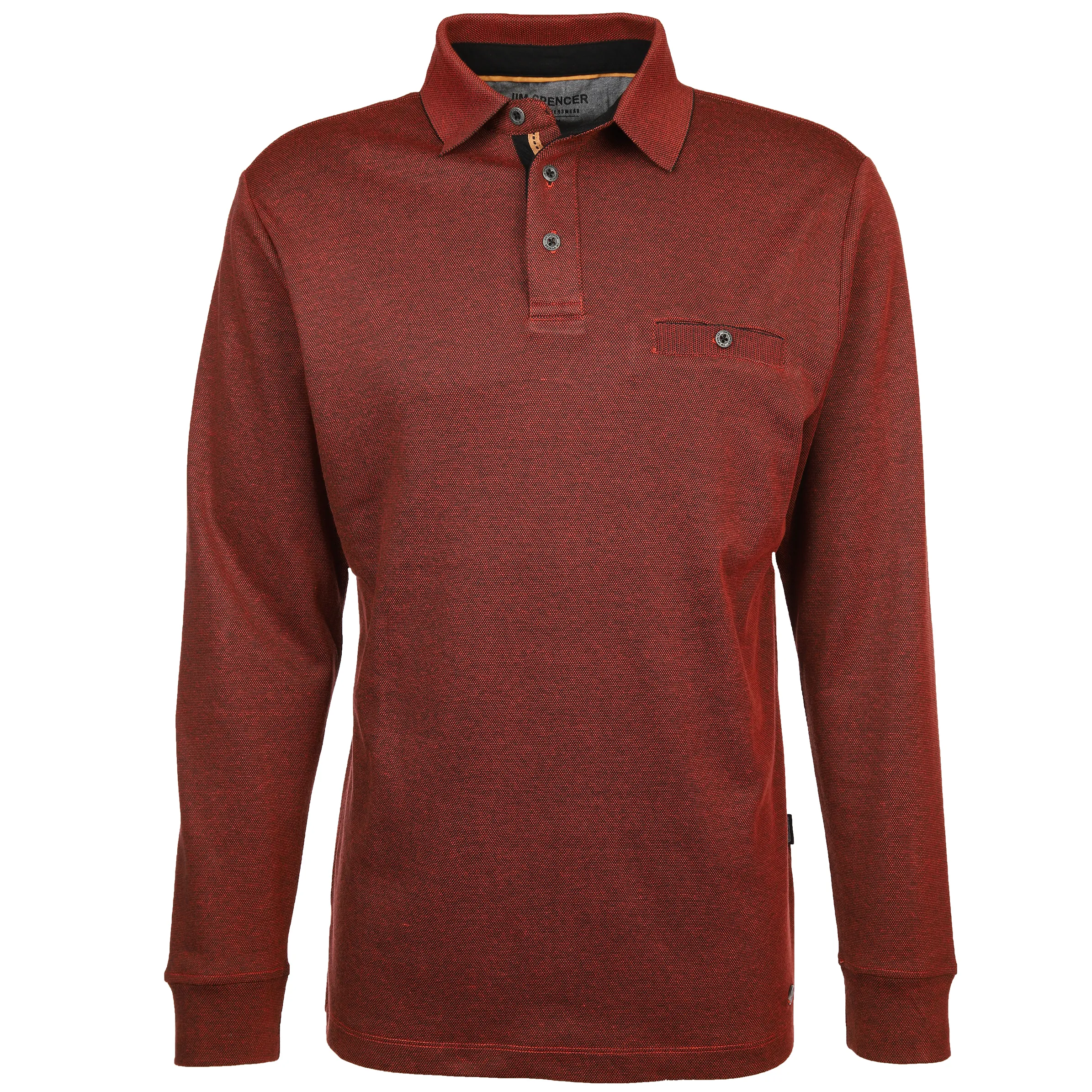 Jim Spencer He. Poloshirt 1/1 Arm Jacquard Orange 866258 ORANGE 1 Jim Spencer He. Poloshirt 1/1 Arm Jacquard Orange 866258 ORANGE 1