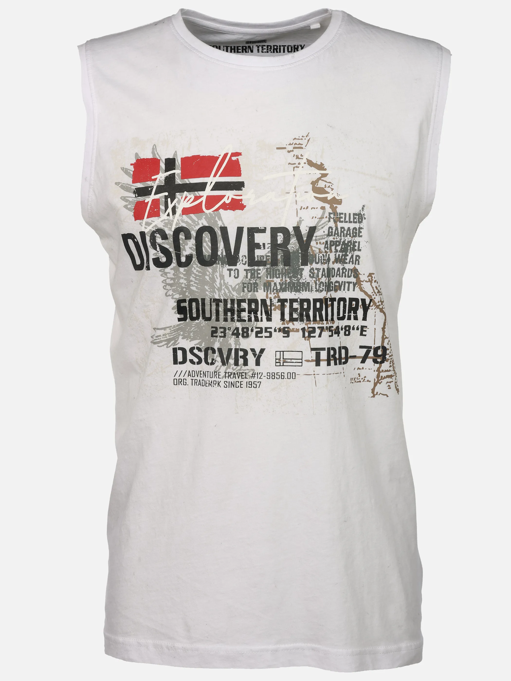 Southern Territory He. Muscleshirt oilwash Weiß 926172 OFFWHITE 1