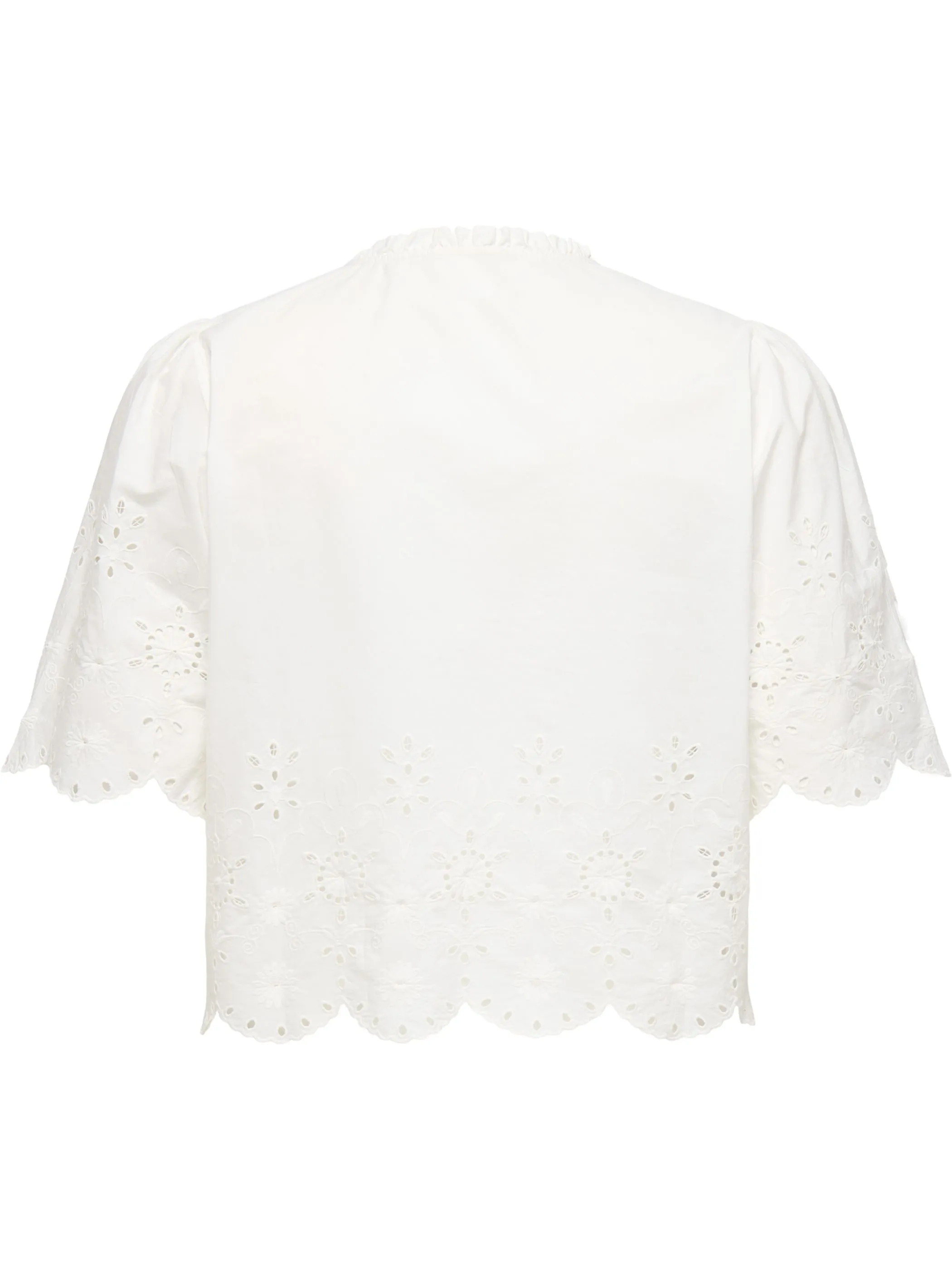 Only Carmakoma 15373754 CARMIFFY S/S EMB TIE Weiß 926825 177922 2