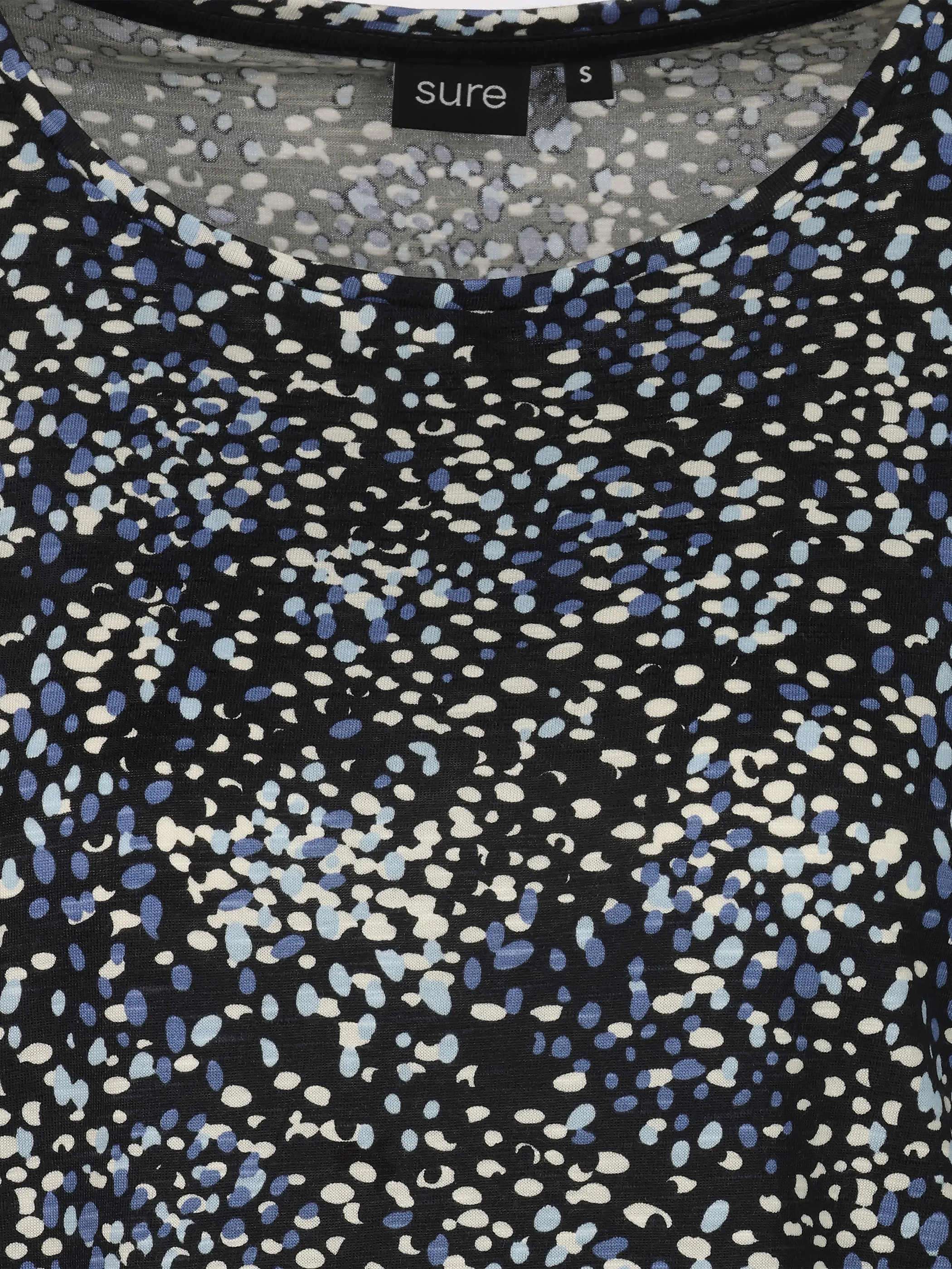 Sure Da-T-Shirt m. Alloverprint Blau 922188 SAPPHIRE 3