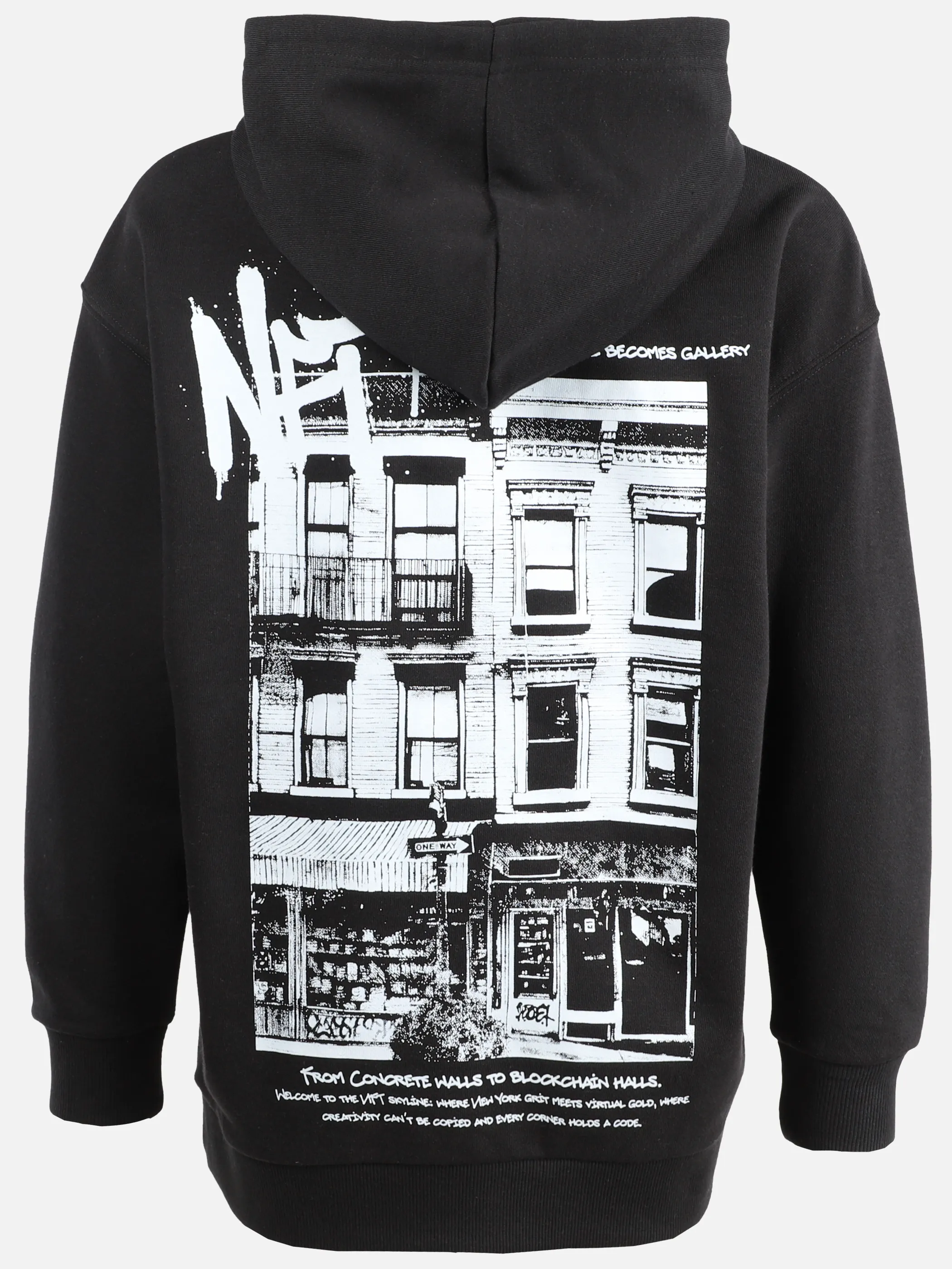 One Way TB Sweatshirt NYC Backprint in schwarz Schwarz 921670 BLACK 2