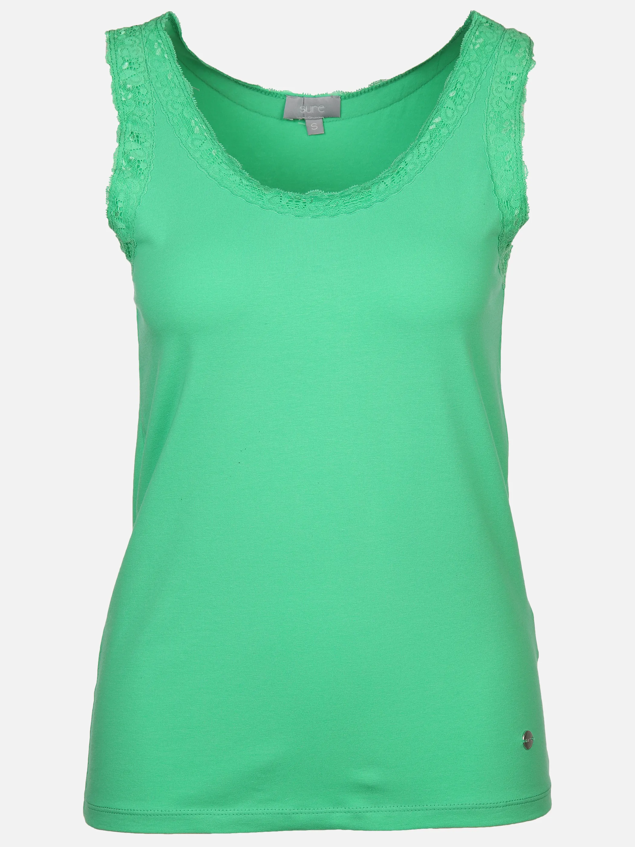 Sure Da-Top m. Spitzendetail Grün 893038 IRISHGREEN 1