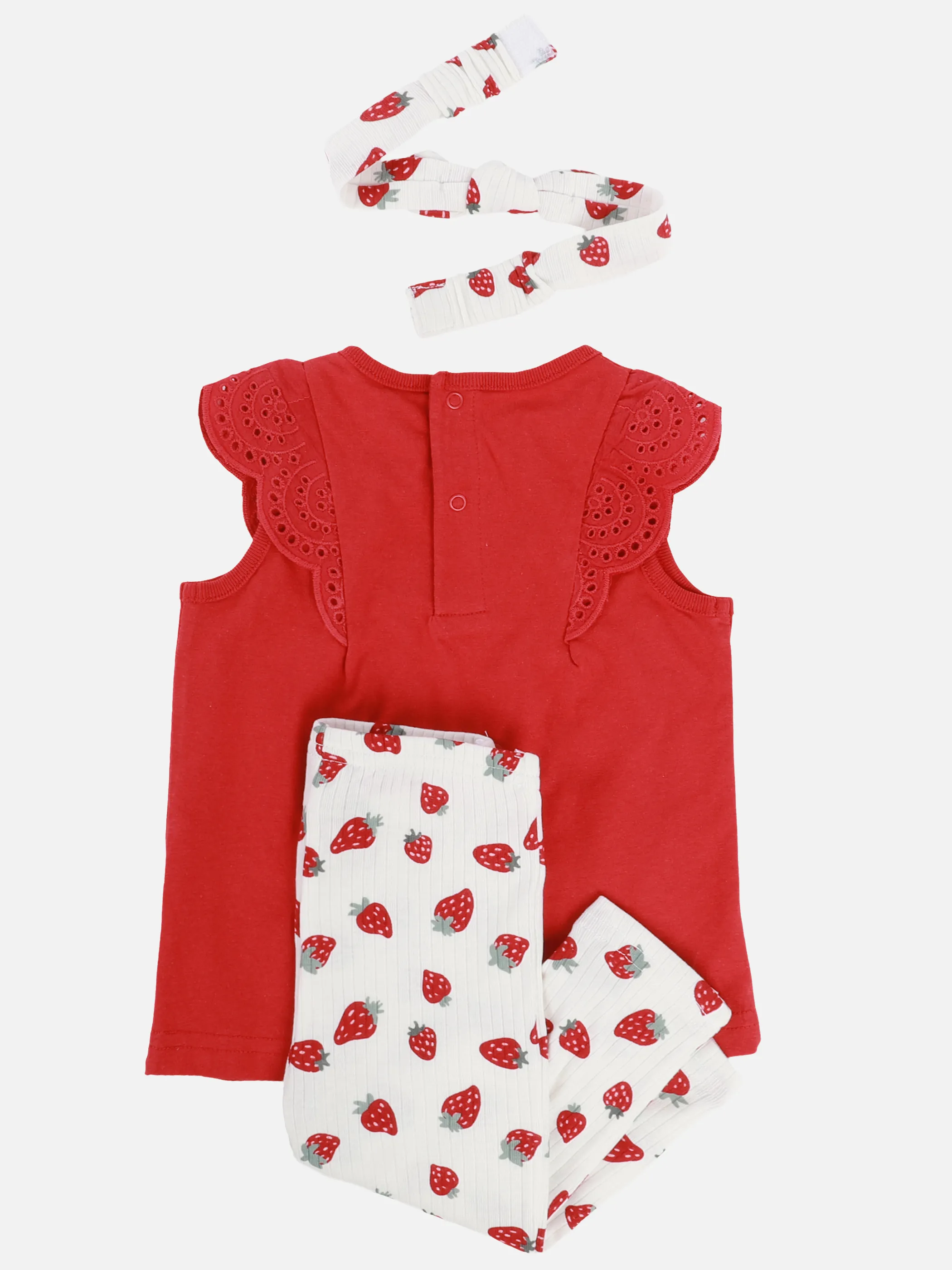 Bubble Gum BM 3 pcs Set, Bluse, Leggings Haarband AOP Rot 924517 ROT 3