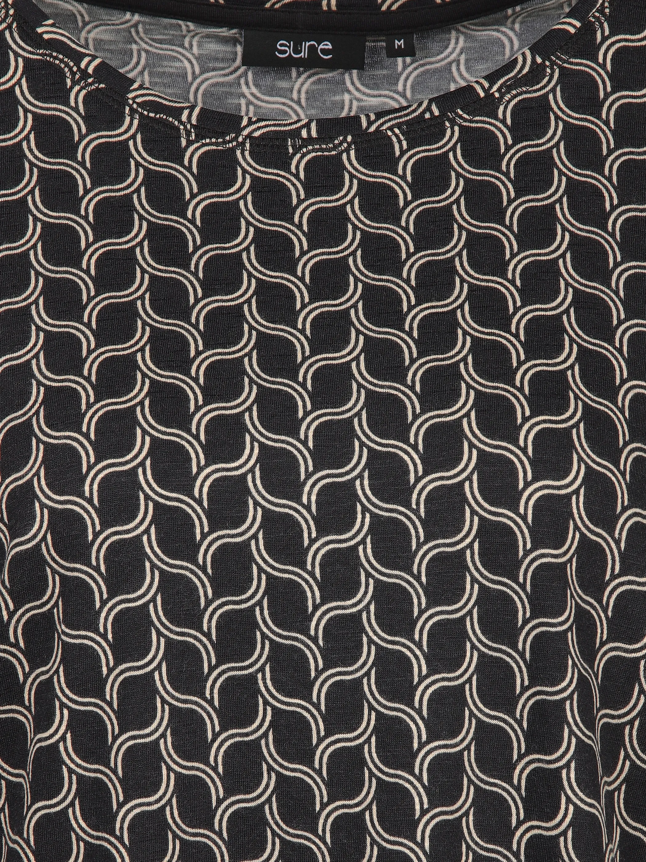 Sure Da-T-Shirt m. Print Schwarz 913180 SW 3
