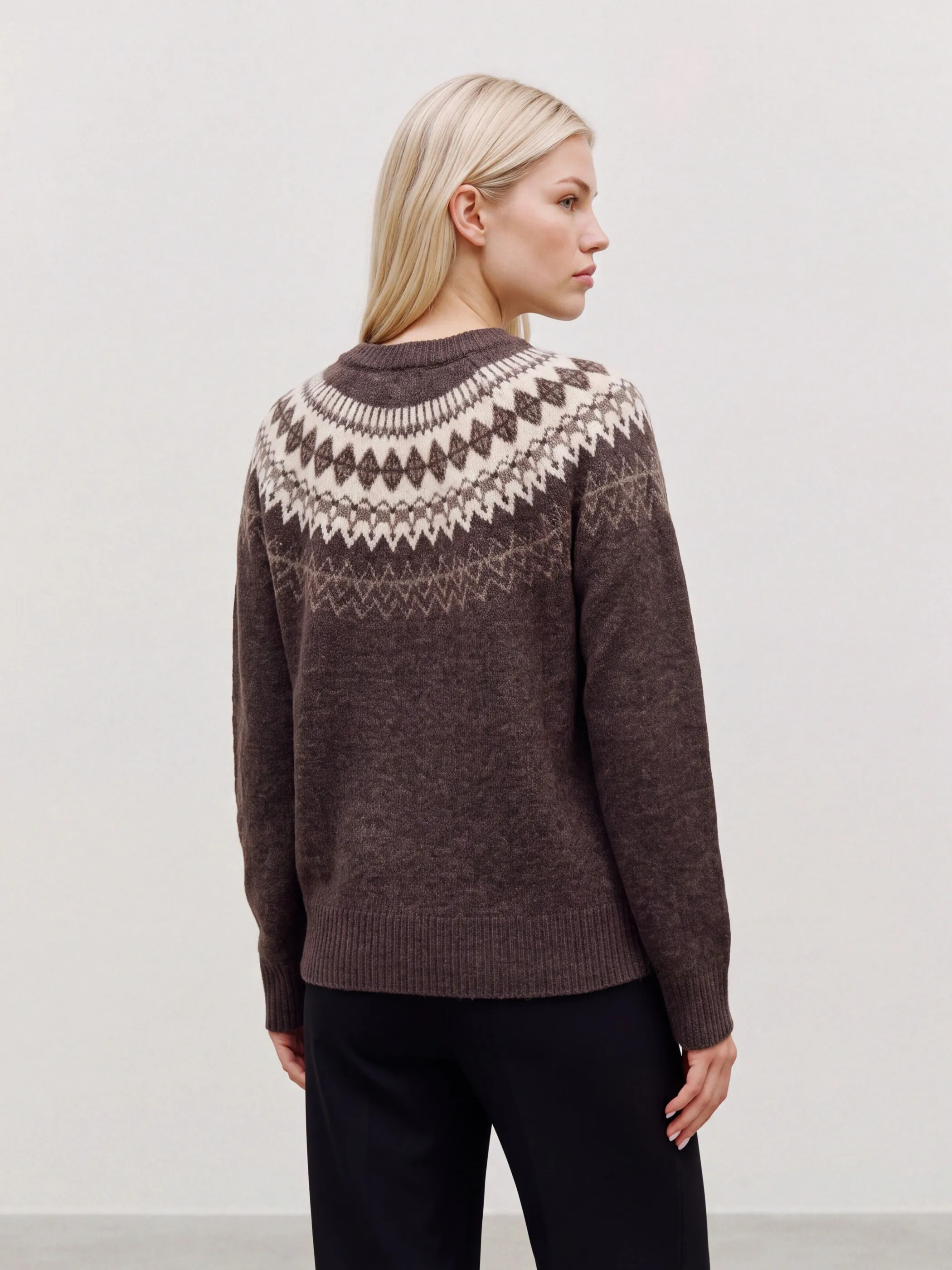 Vero Moda 10296978 VMSIMONE LS NORDIC PU Braun 896646 297957027 3