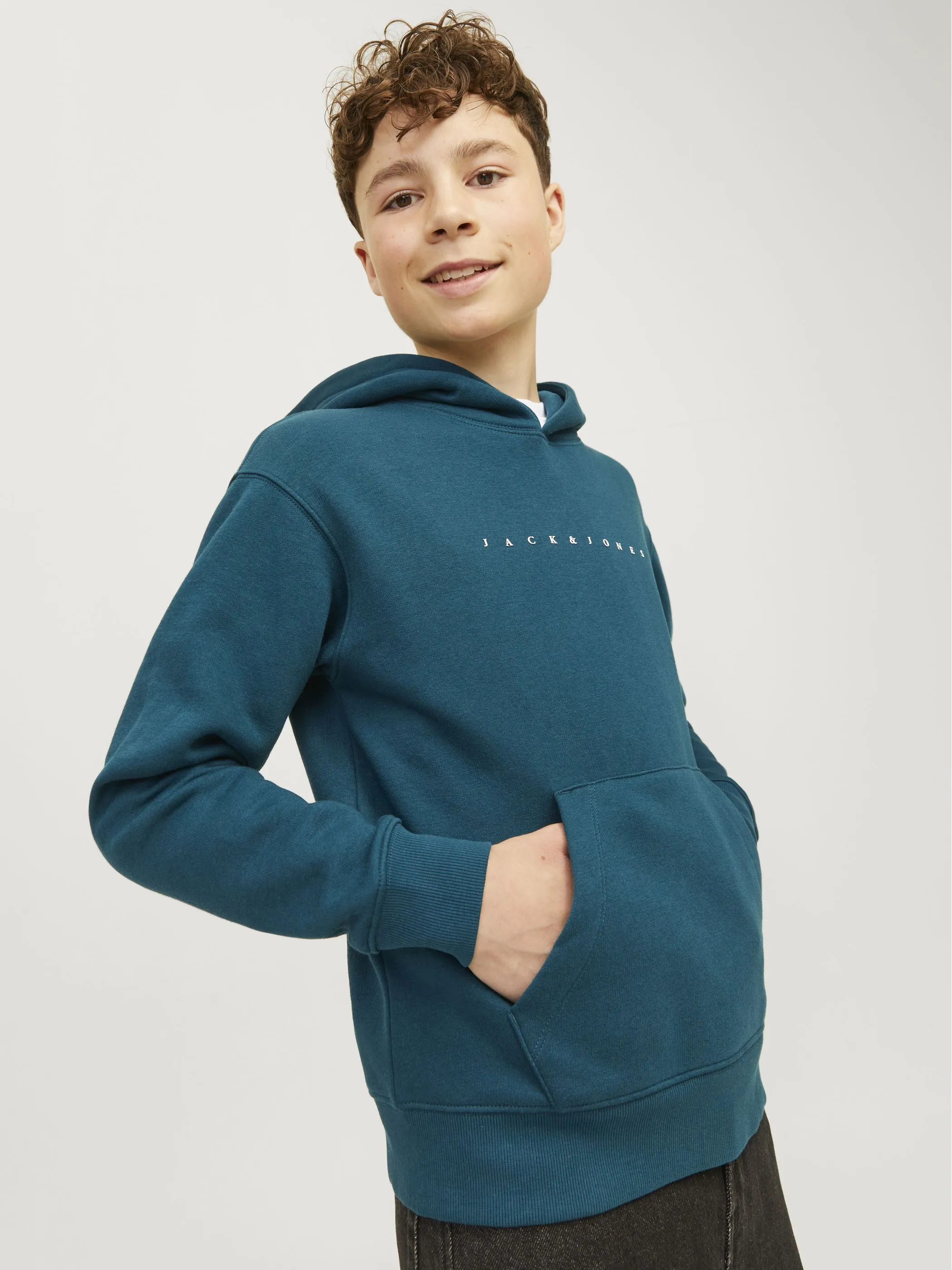 Jack&Jones Junior 12237468 JJESTAR JJ SWEAT HOOD Blau 879587 176441001 Jack&Jones Junior 12237468 JJESTAR JJ SWEAT HOOD Blau 879587 176441001