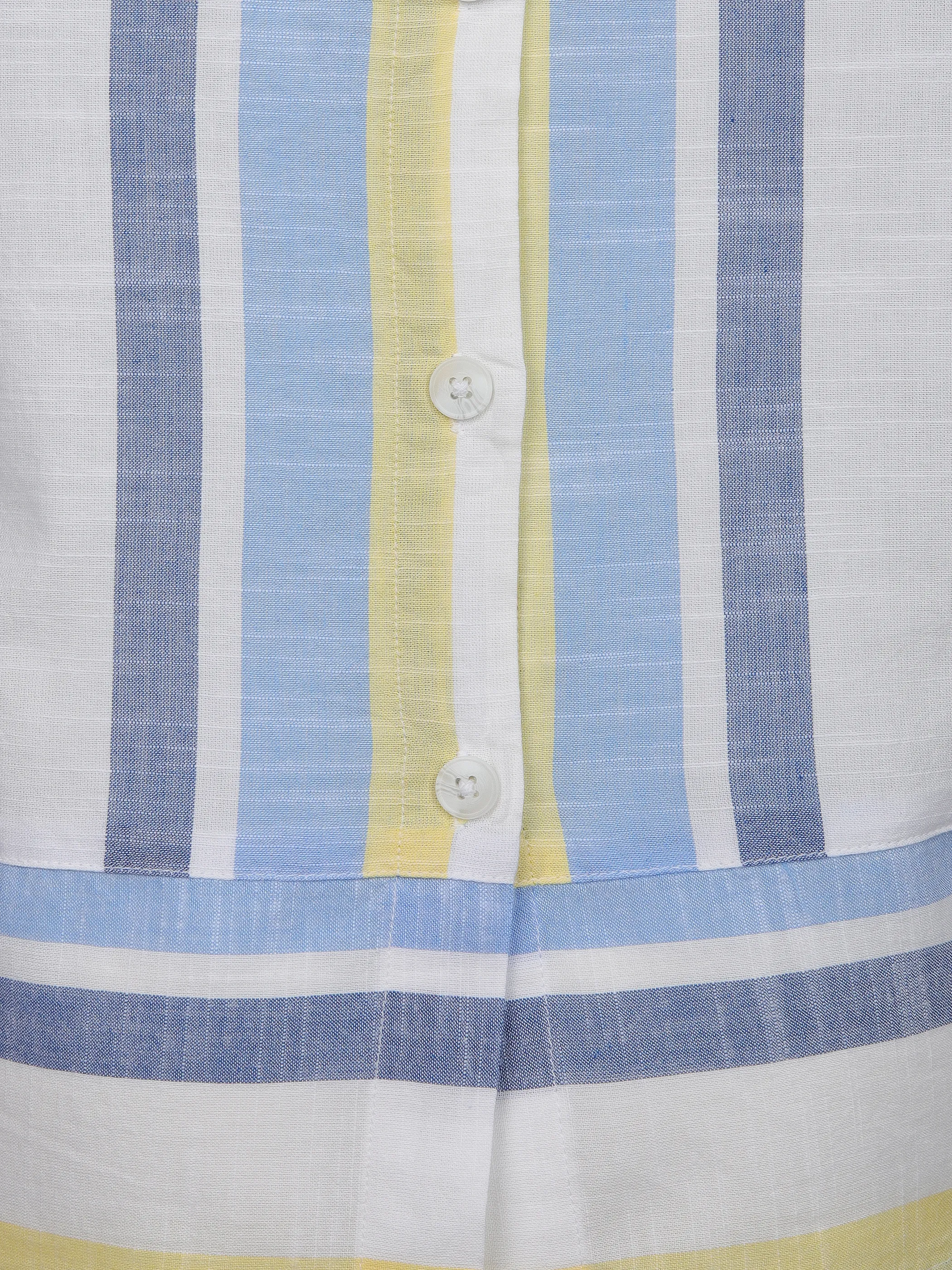 Lisa Tossa Da-Streifen-Top Blau 905664 BL/GE 3