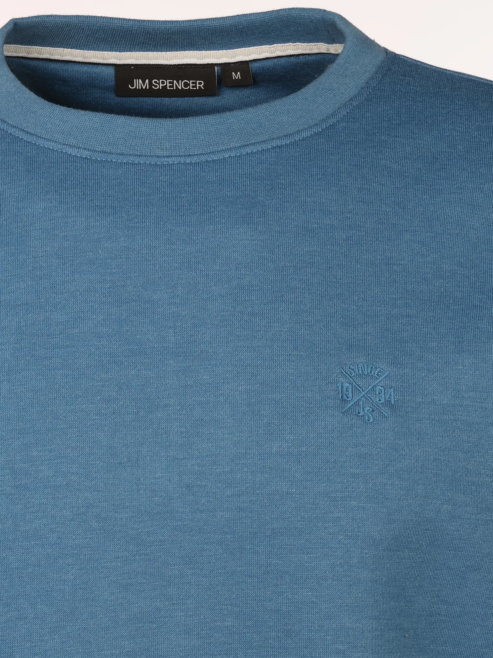 Jim Spencer He. Sweatshirt uni seasonal Blau 919313 AZUR MEL 3