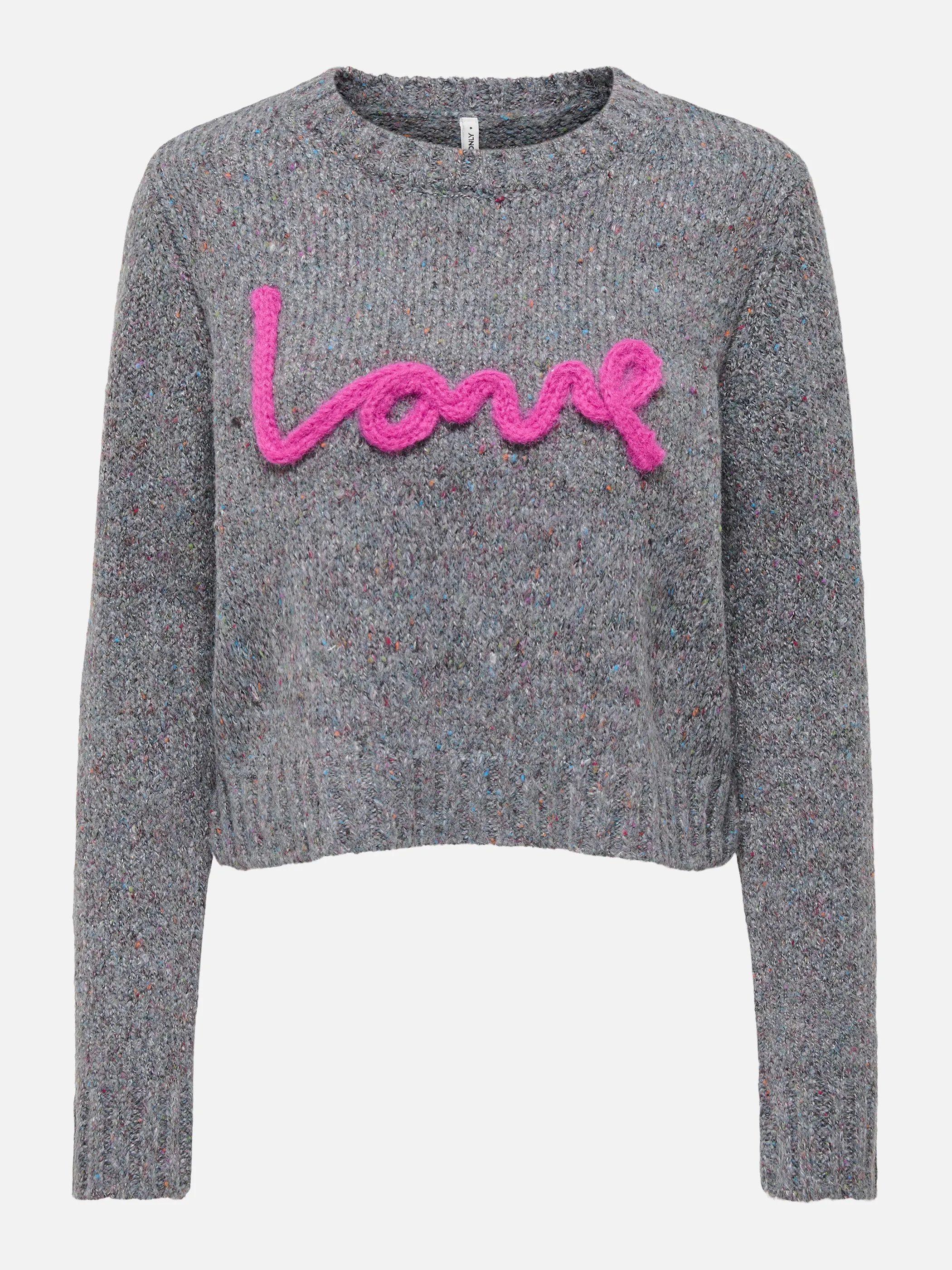 Only 15375416 ONLSMILLA LS TEXT DET Grau 928707 179074005 2