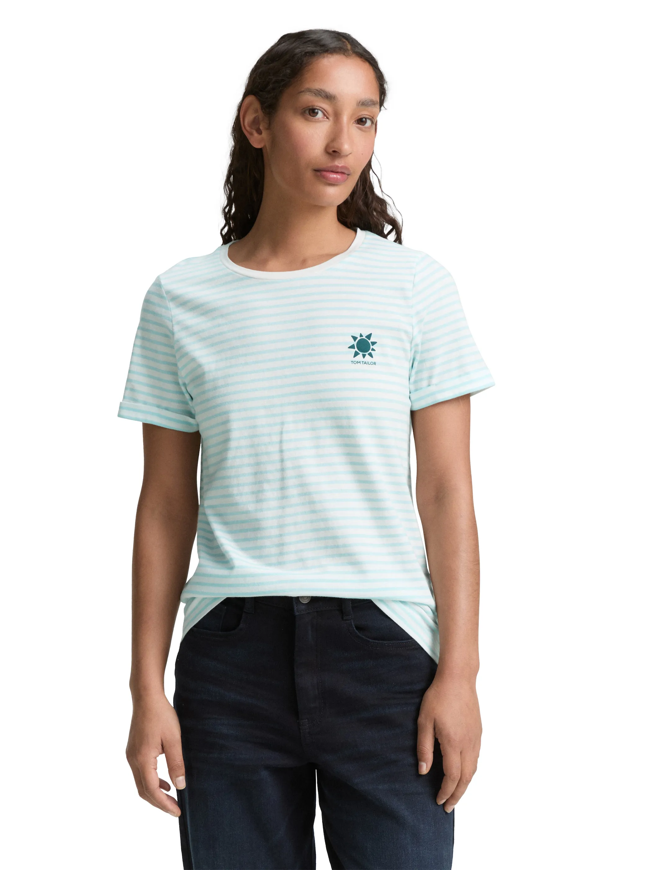 Tom Tailor 1046440 T-shirt stripe crew neck Blau 910039 38151 3 Tom Tailor 1046440 T-shirt stripe crew neck Blau 910039 38151 3