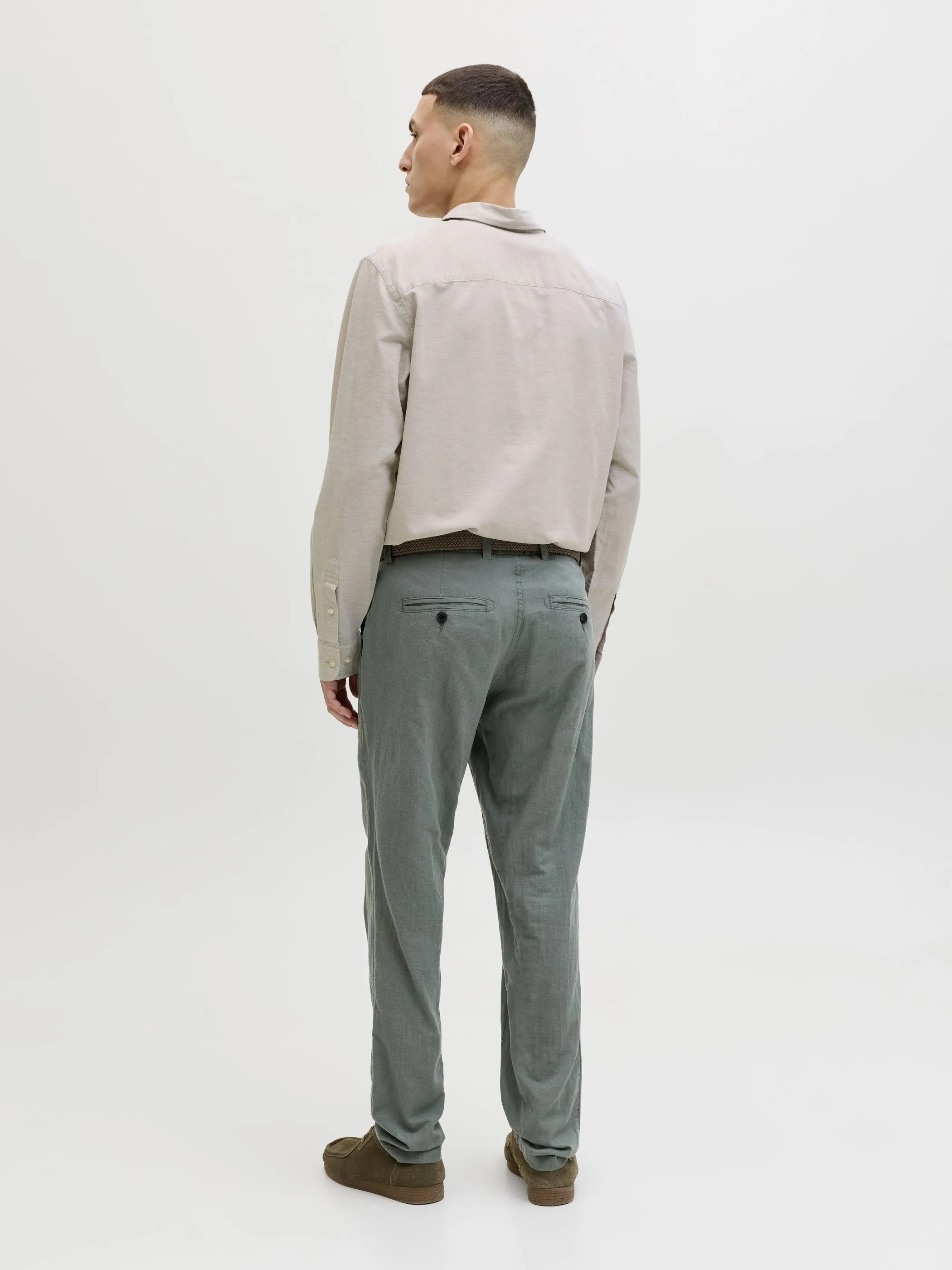 Jack Jones 12288595 JJEBREEZE LINEN BLEND Braun 920935 175966 2