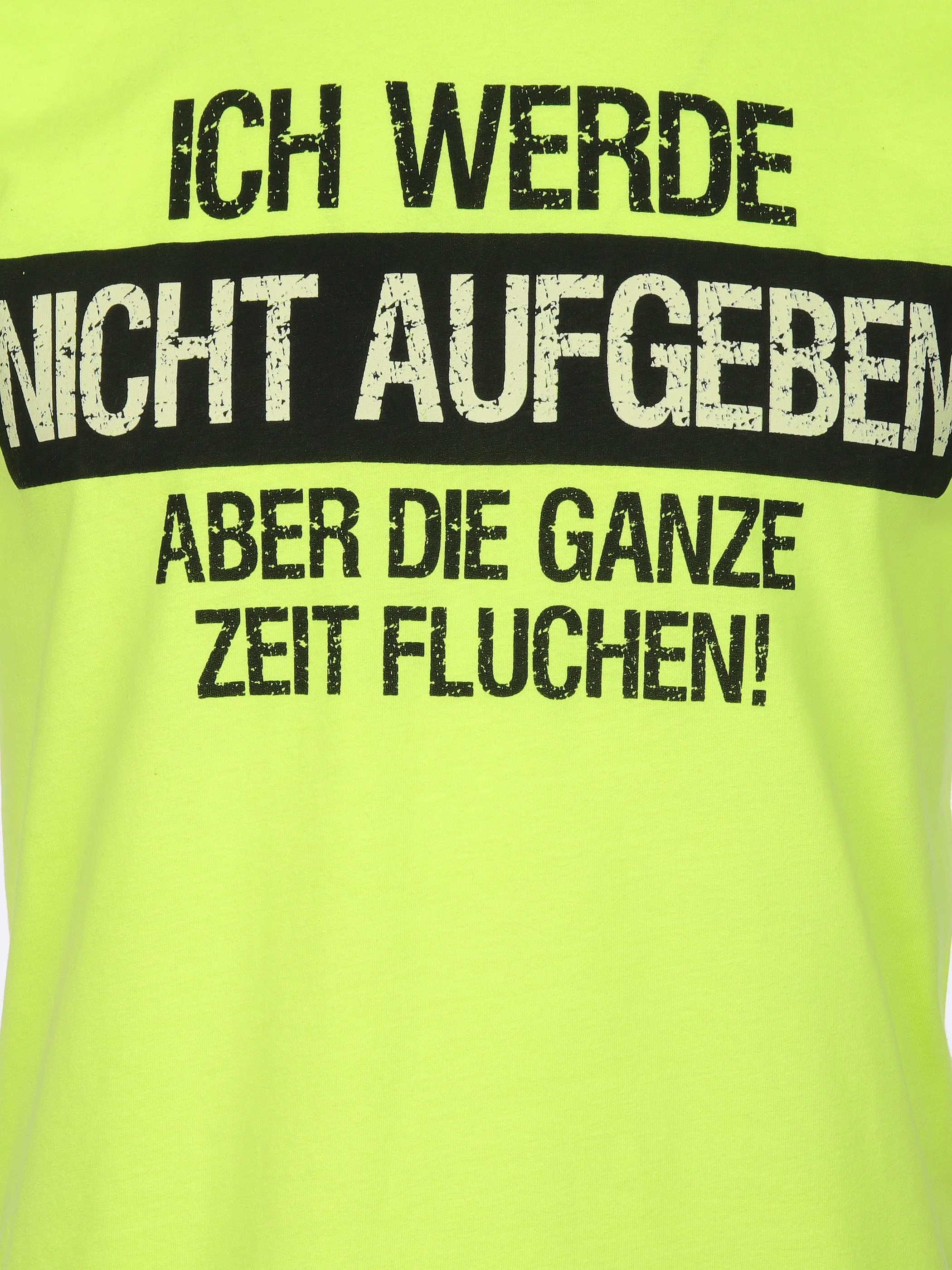Worker He. T-Shirt 1/2 Arm Sprüche Gelb 899545 NEON YELL 3