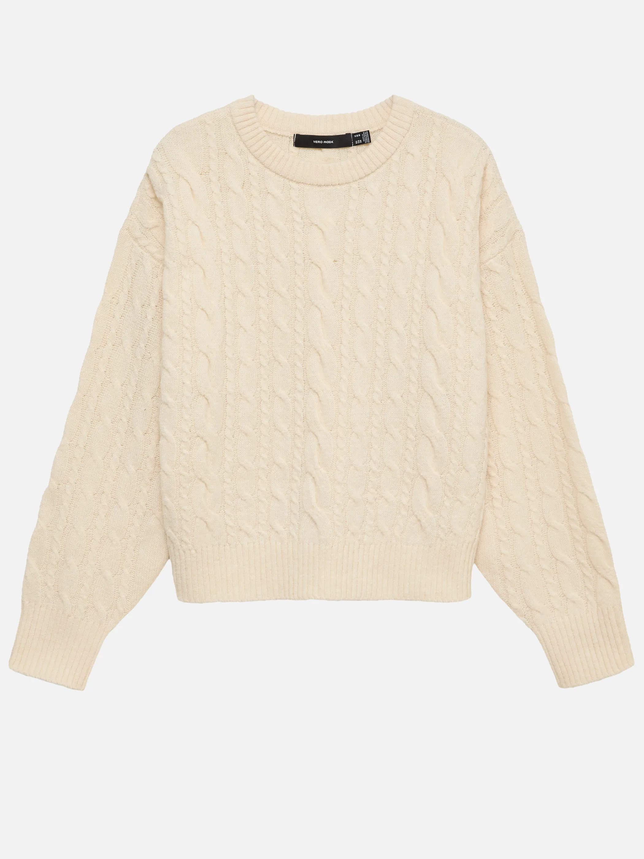 Vero Moda 10348376 VMSEQUOIA LS O-NECK P Beige 931438 222913 4