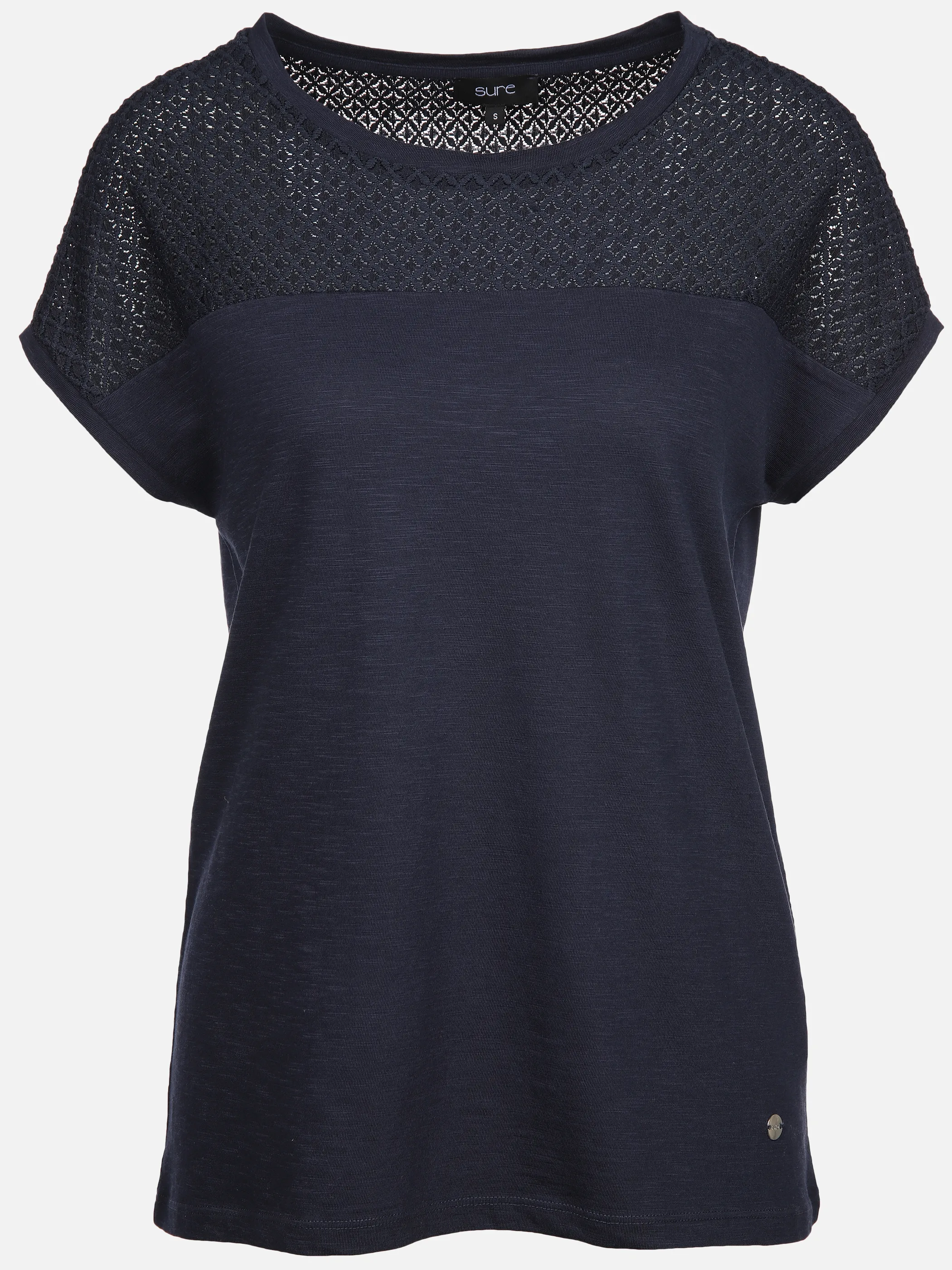 Lisa Tossa Da-T-Shirt m. Frontprint Marine 909511 NAVY 1