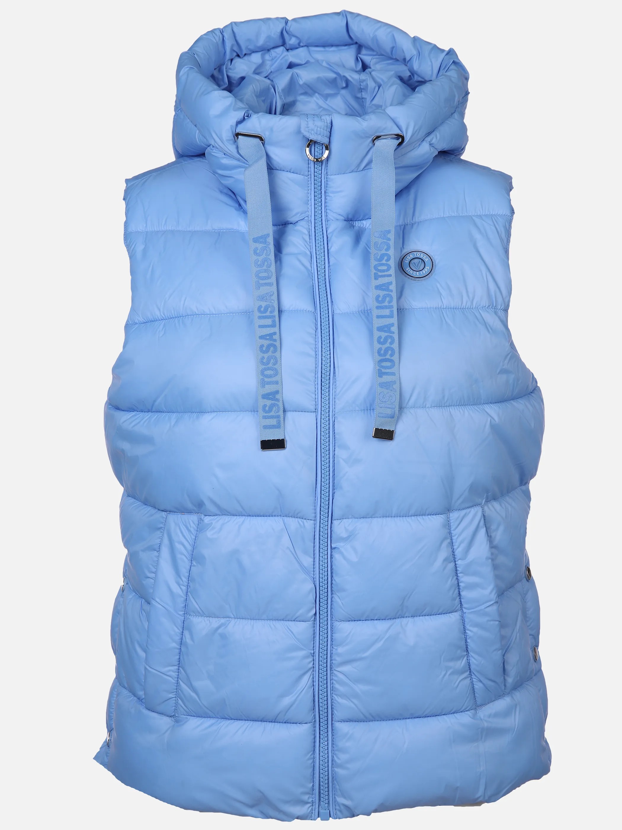 Lisa Tossa Da-Steppweste m. Kapuze kurz Blau 889324 CORNFLOWER 1