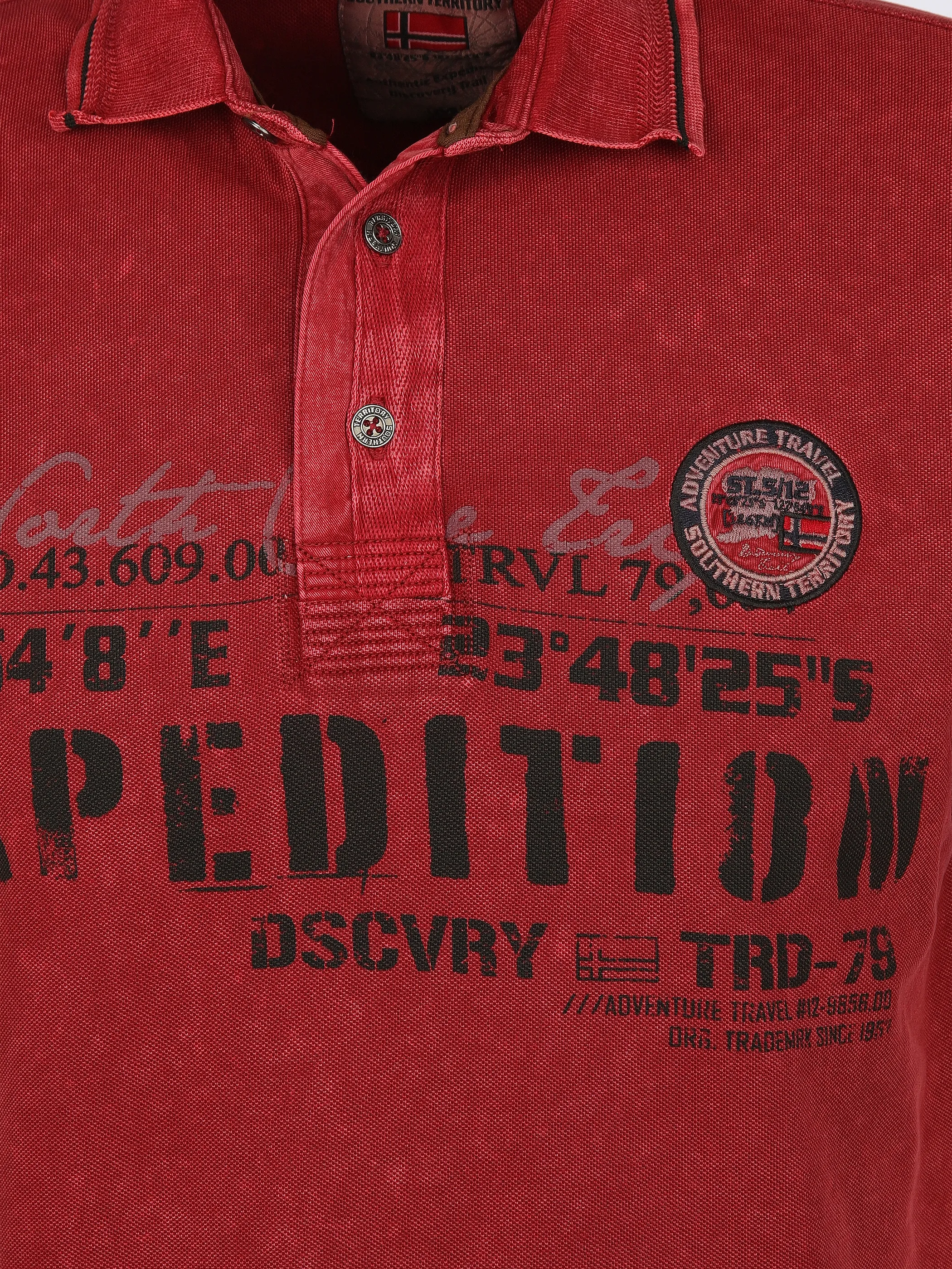 Southern Territory He. Poloshirt 1/2 Arm washer Rot 905099 DK RED 3 Southern Territory He. Poloshirt 1/2 Arm washer Rot 905099 DK RED 3