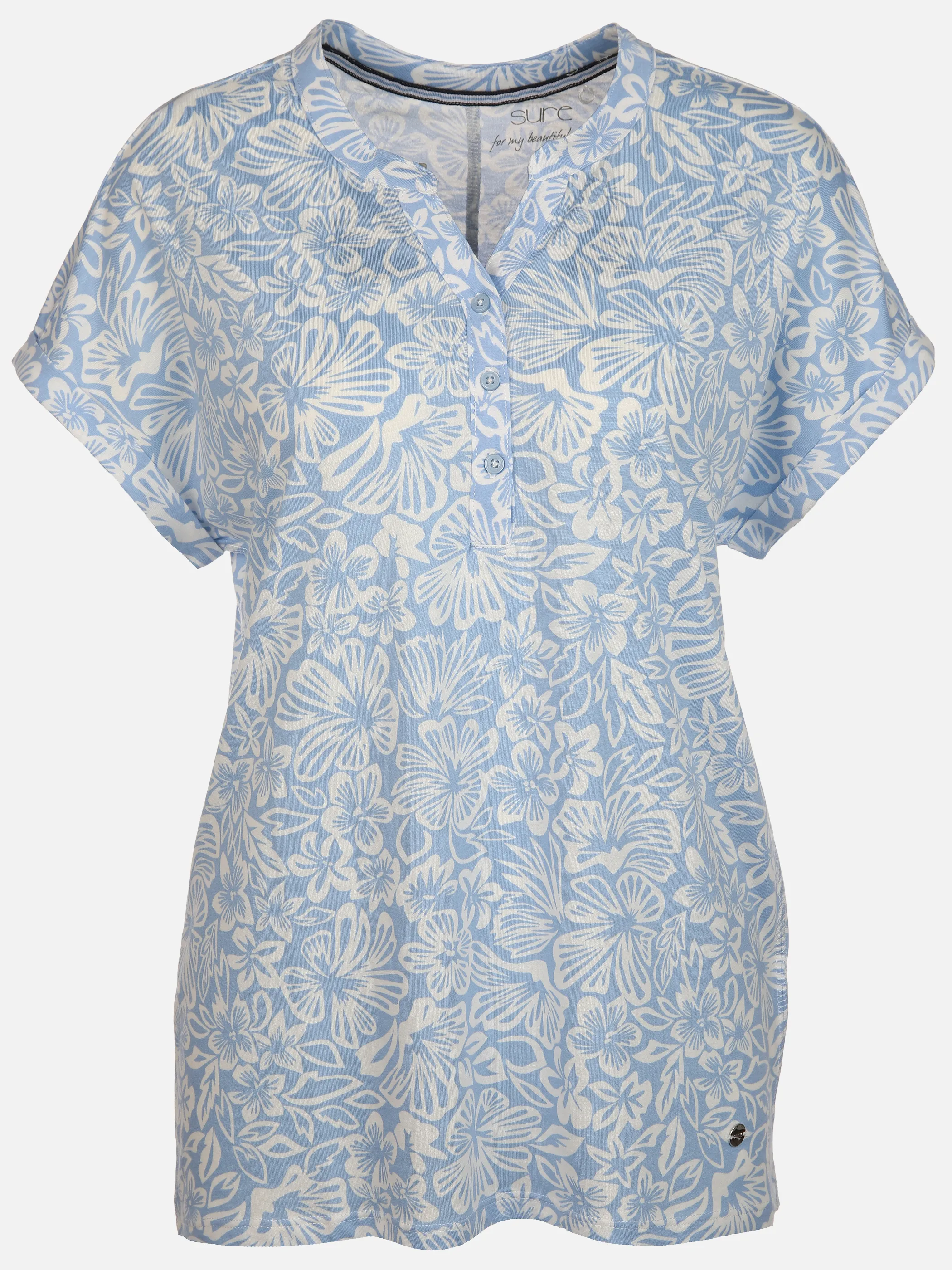 Sure Da-Jersey-Shirt m. Druck Blau 890106 BLEU 1 Sure Da-Jersey-Shirt m. Druck Blau 890106 BLEU 1