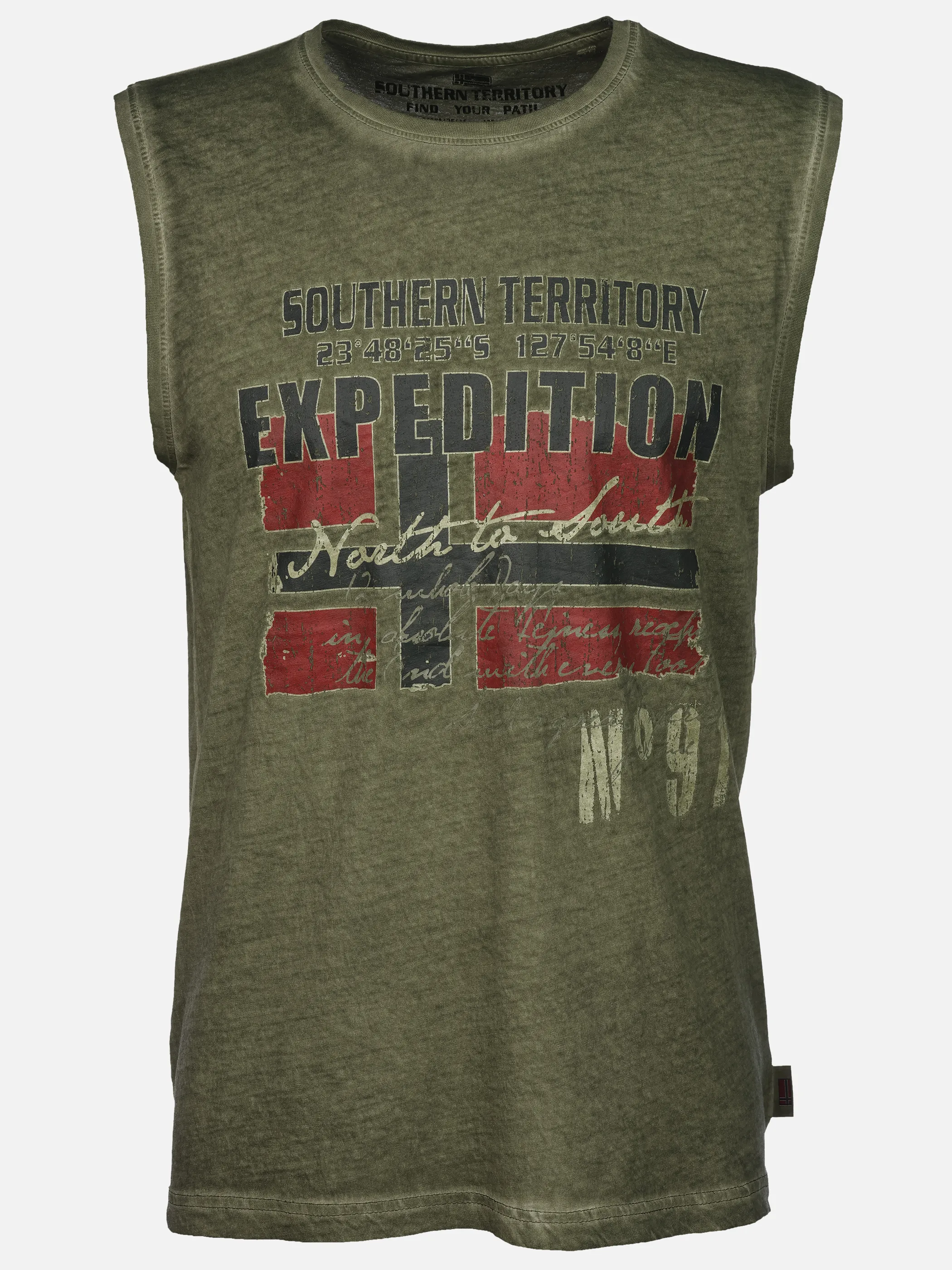 Southern Territory He. Muscleshirt oilwash Oliv 926172 OLIVE 1