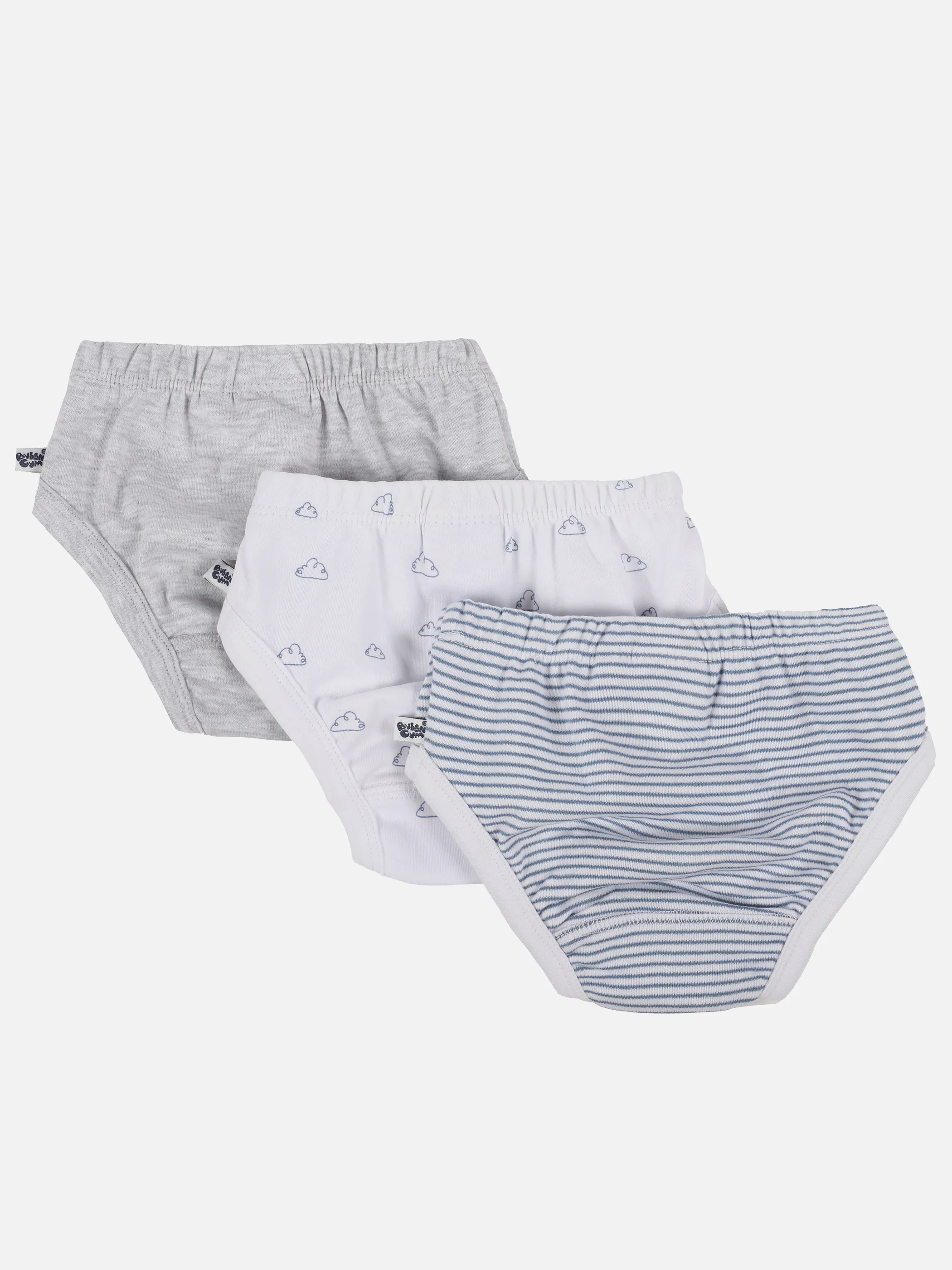 Bubble Gum BJ 3er Pack Unterwäsche in grau/blau/weiß Grau 895159 GRAU 2 Bubble Gum BJ 3er Pack Unterwäsche in grau/blau/weiß Grau 895159 GRAU 2