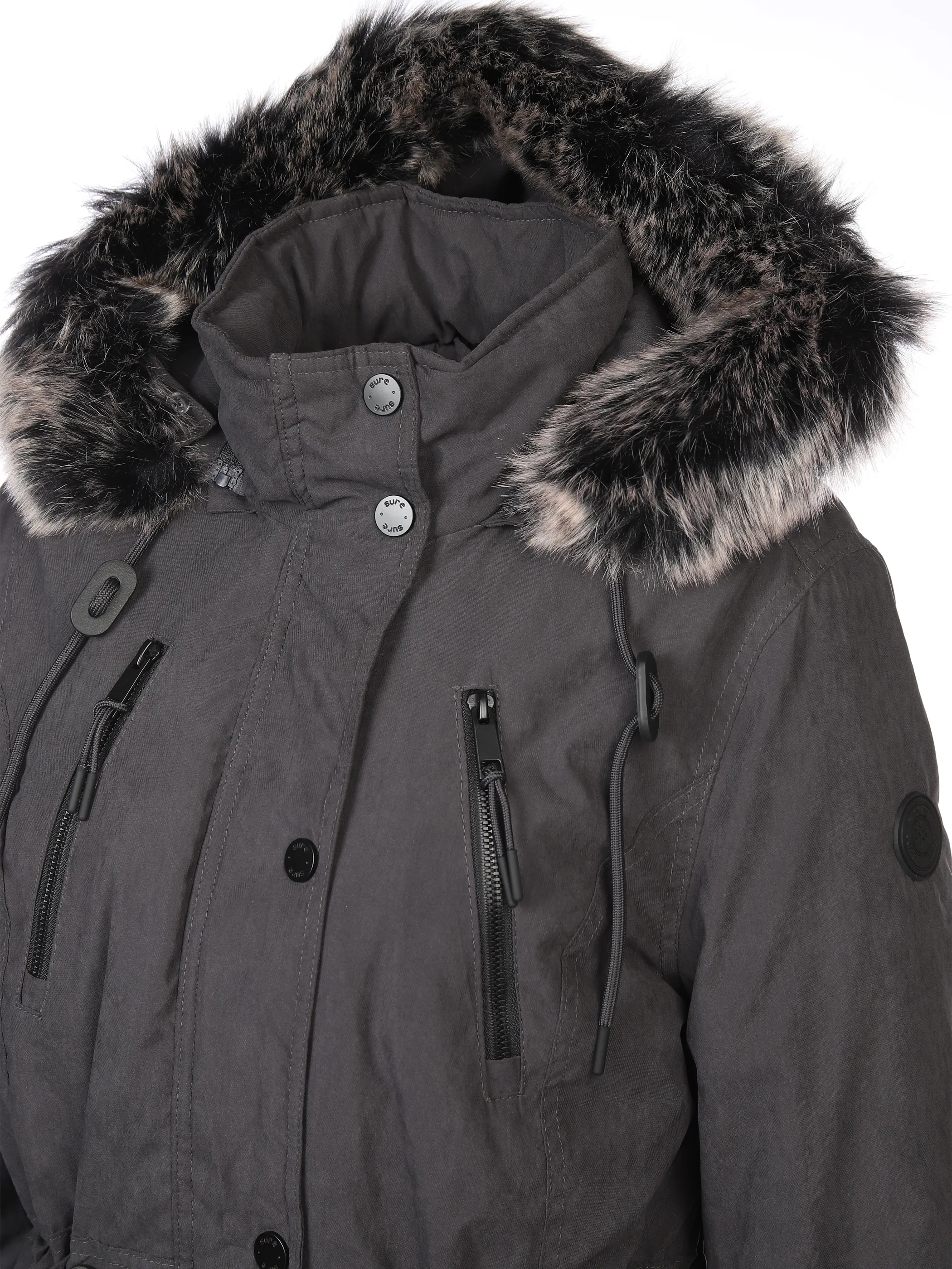 Sure Da-Parka m. Kunstpelz Grau 897573 ANTHRACITE 4 Sure Da-Parka m. Kunstpelz Grau 897573 ANTHRACITE 4