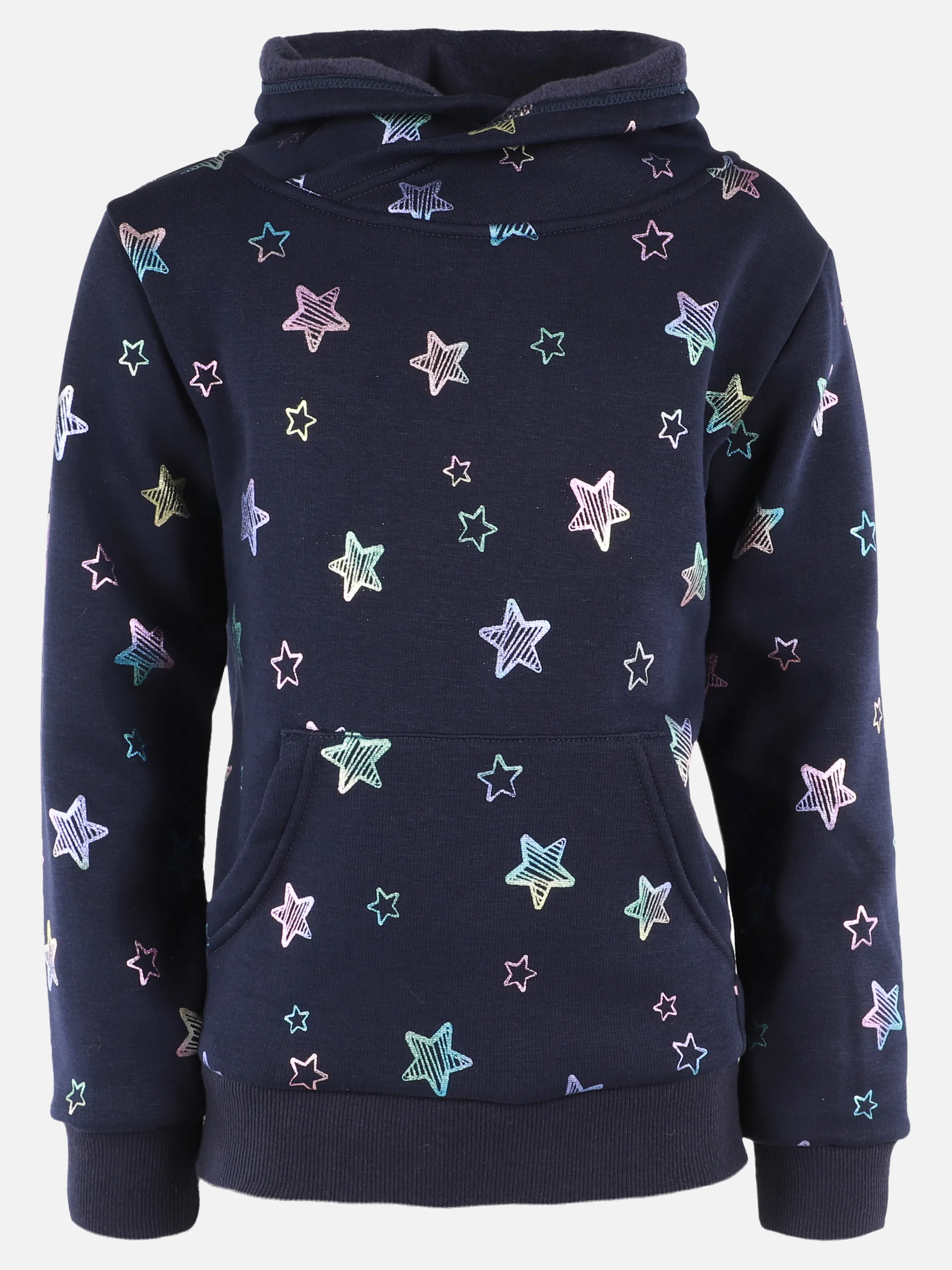 One Way KM Thermo-Sweatshirt mit Stern AOP in blau Blau 929981 PEACOAT 1