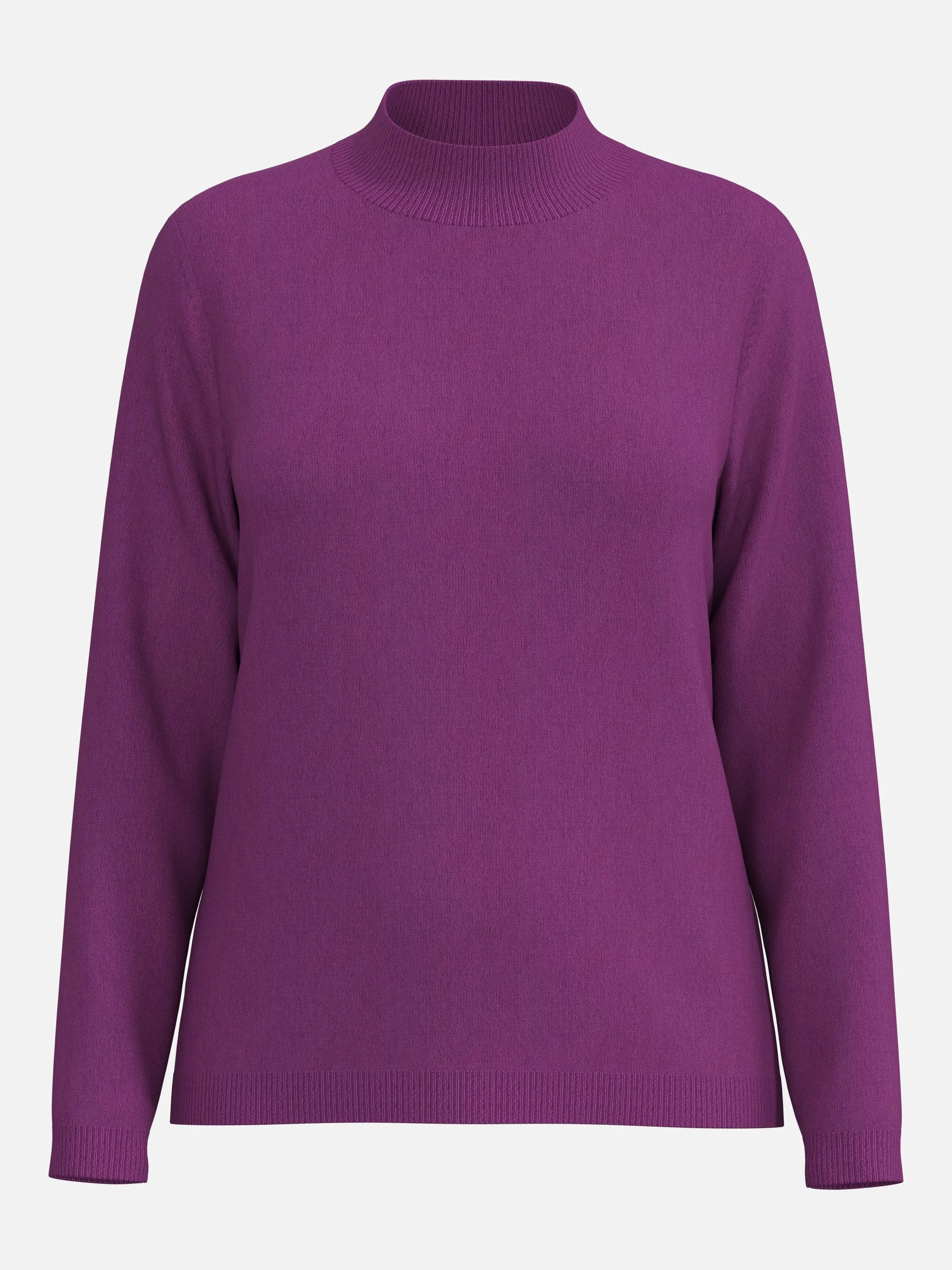 Sure Da-Pullover Stehkragen uni CL Lila 930043 LILA 1