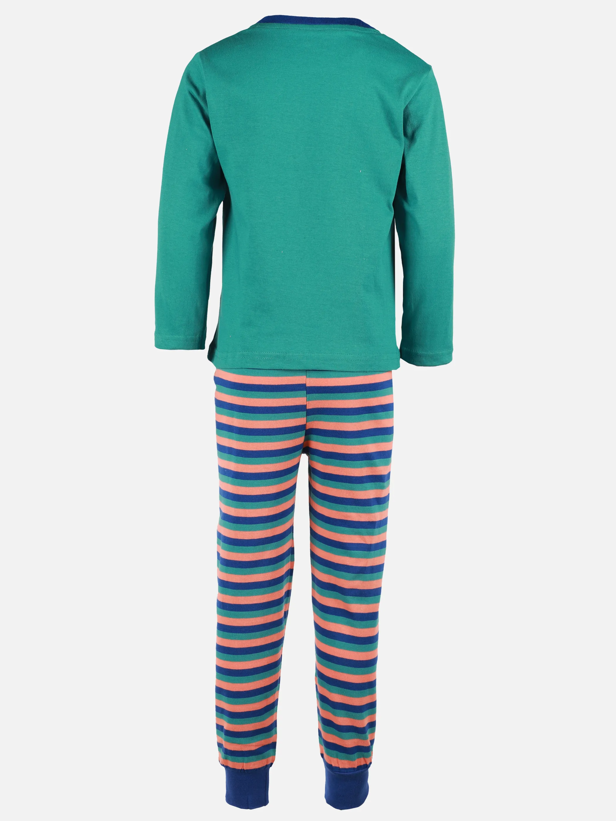 Stop + Go KJ Schlafanzug lang mit Druck Grün 908543 GRÜN 2 Stop + Go KJ Schlafanzug lang mit Druck Grün 908543 GRÜN 2