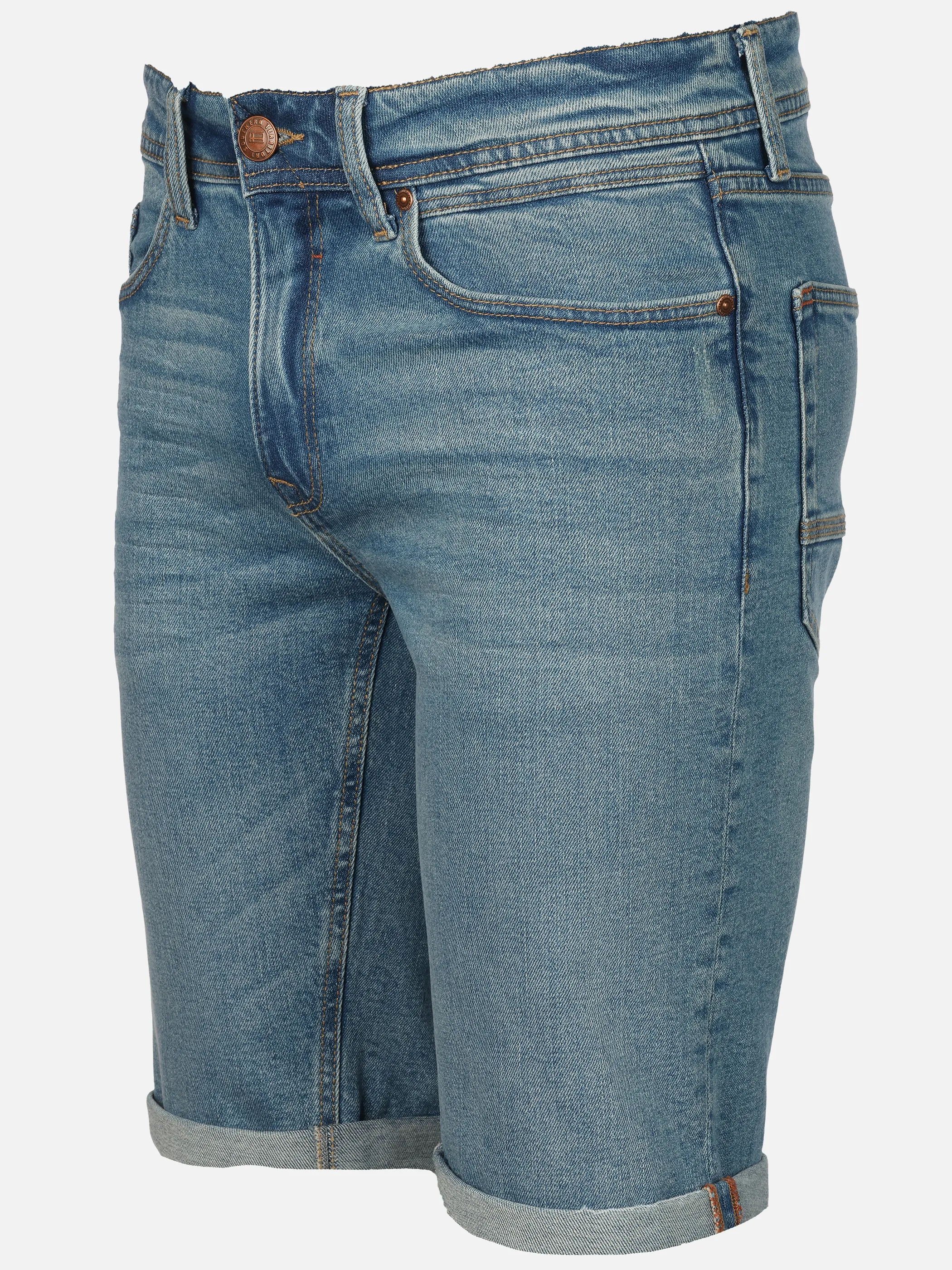 Southern Territory He. Jeansshort washed Blau 925961 LT DENIM 3