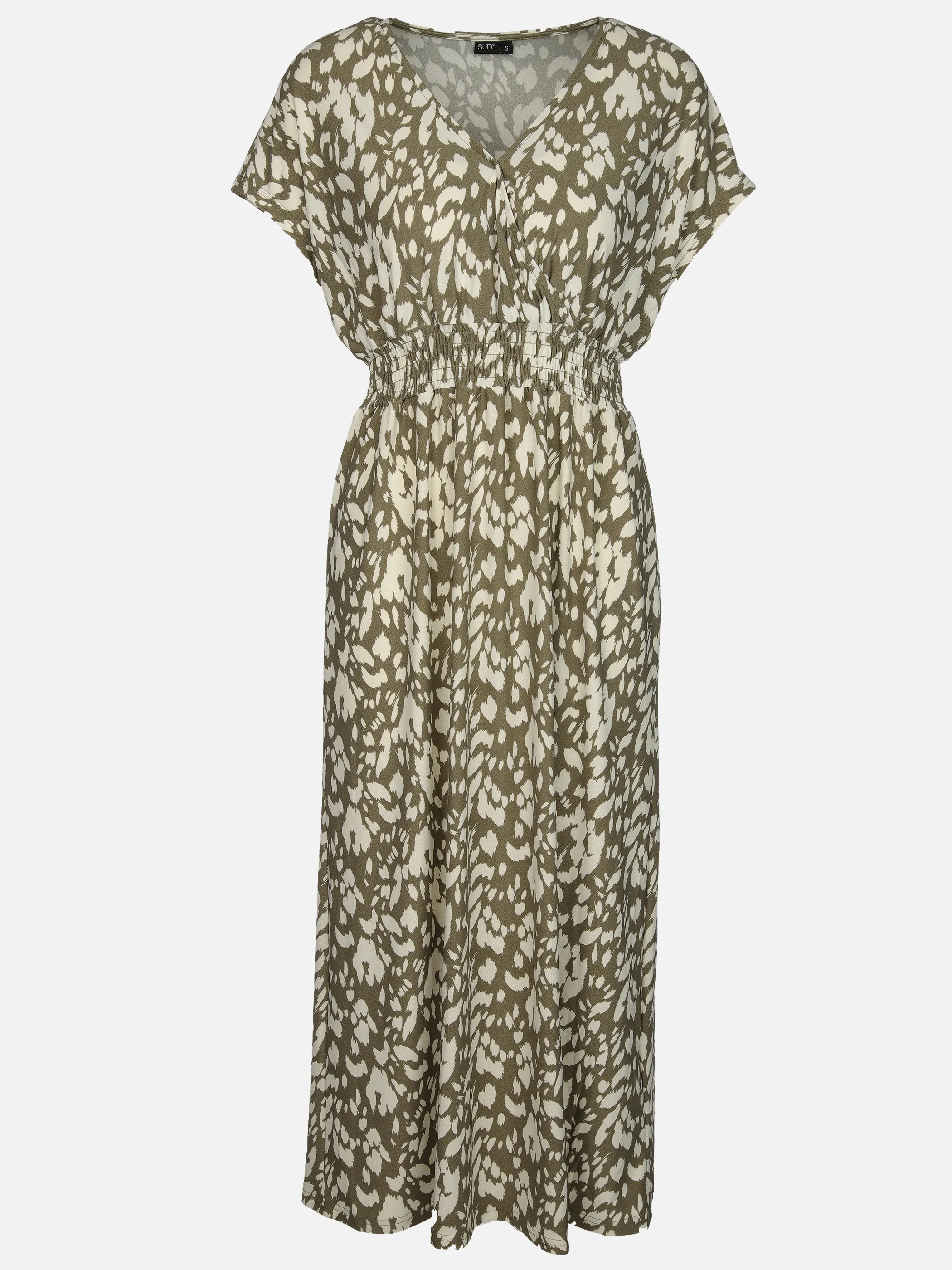 Sure Da-Jersey Kleid m.Alloverprint Oliv 908114 TREK 1