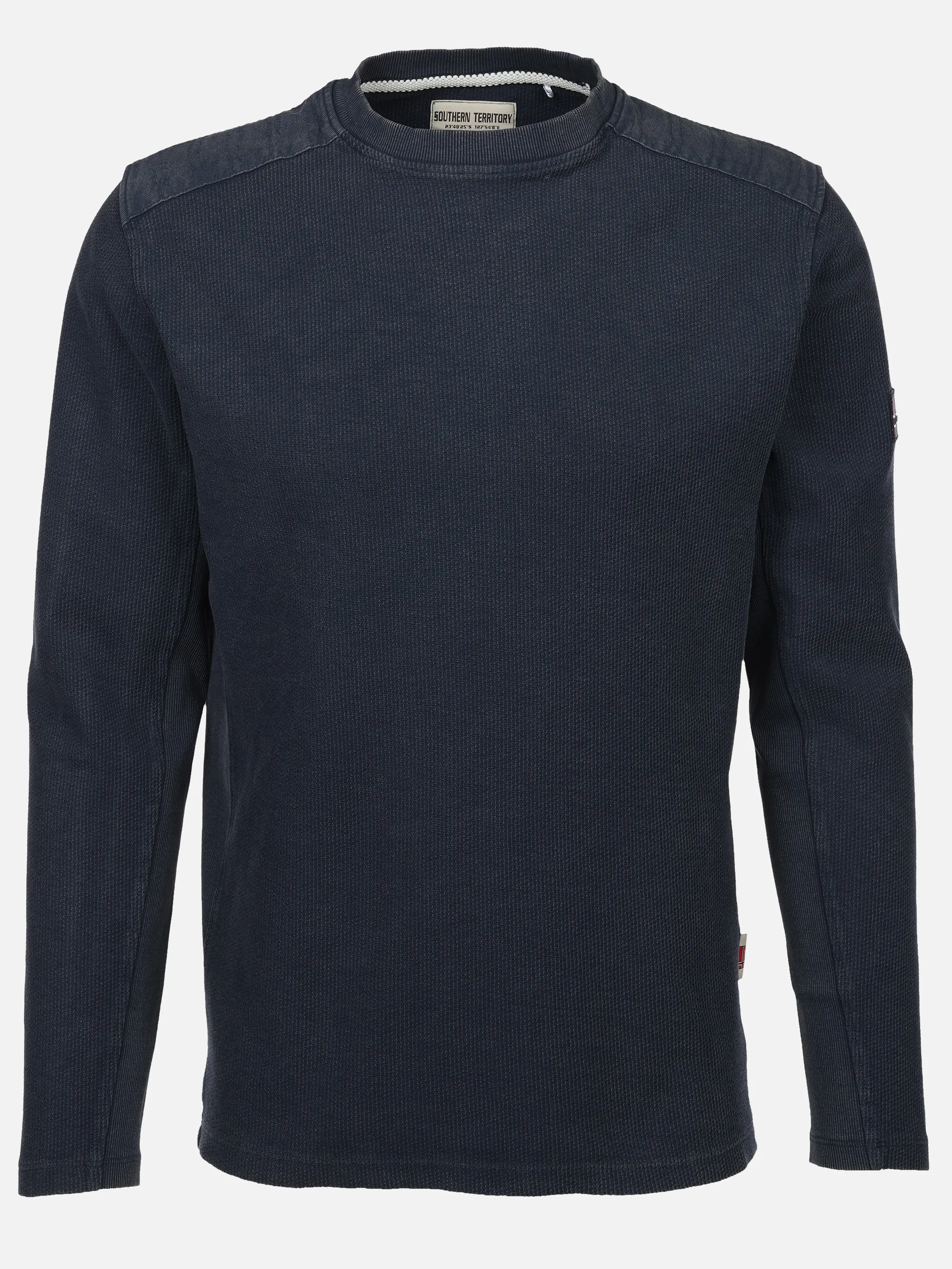 Southern Territory He. T-Shirt 1/1 Arm Struktur Blau 931167 NAVY 1