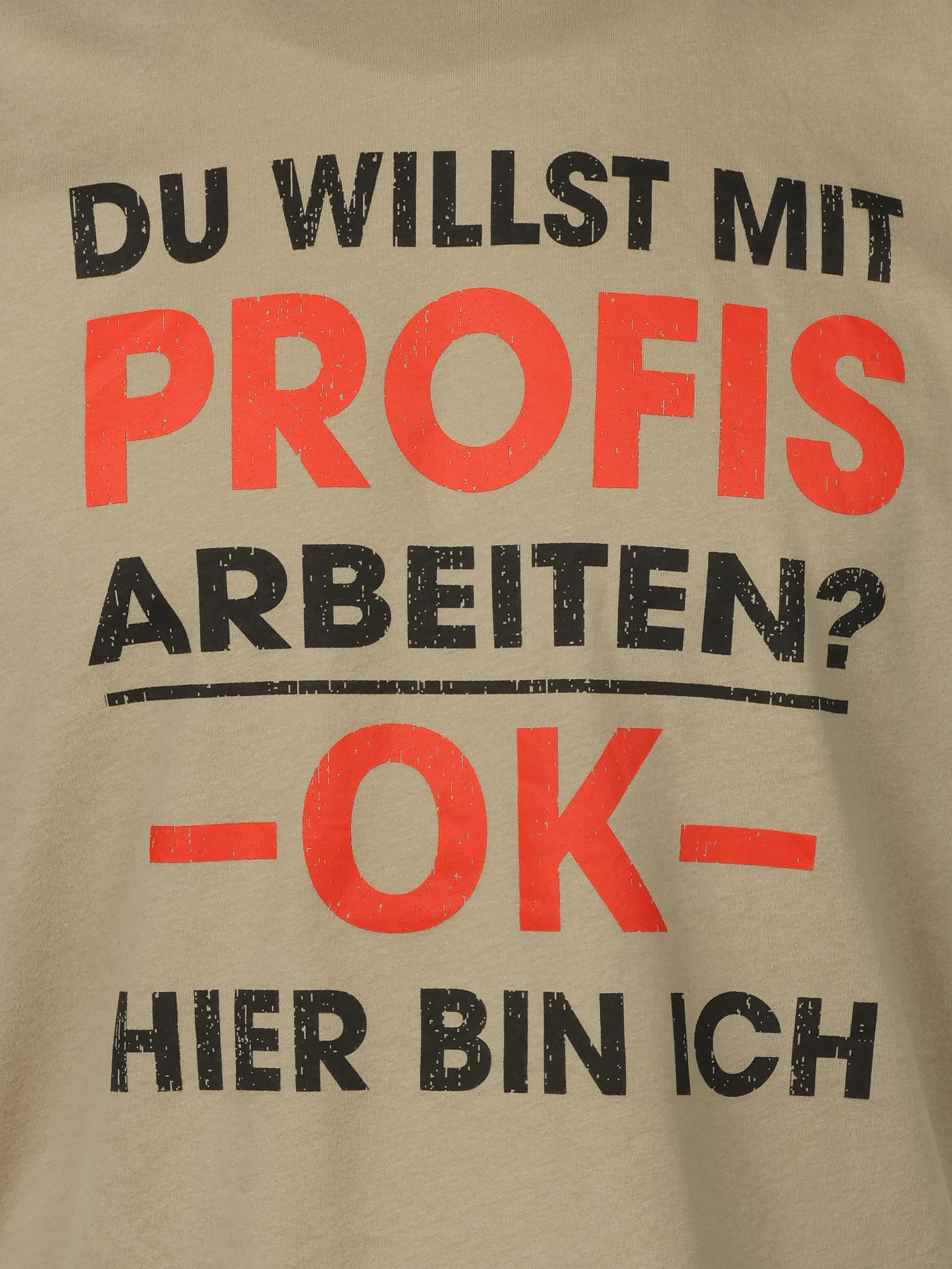 Worker He. T-Shirt 1/2 Sprüche Beige 921269 SAND 3