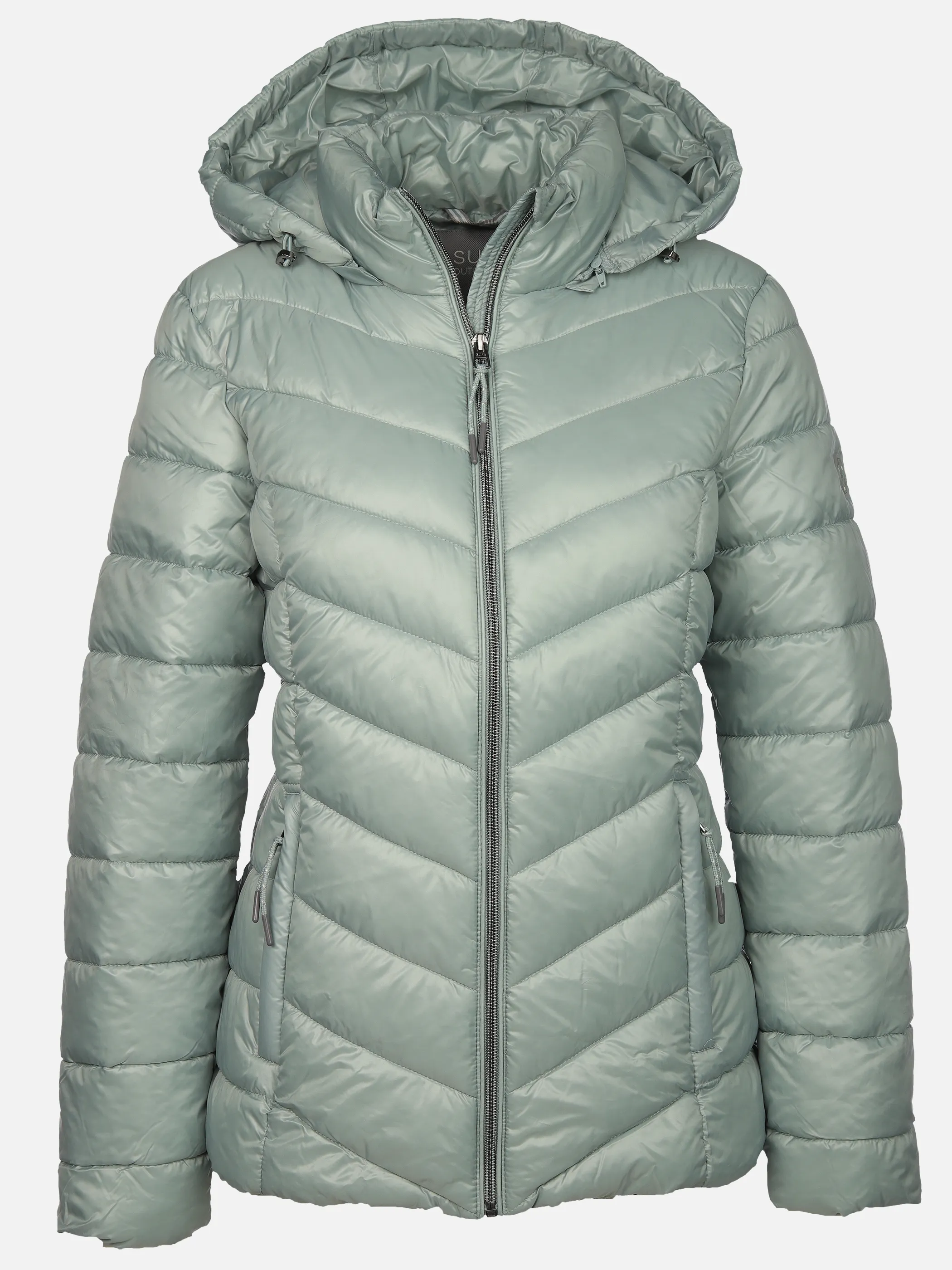 Sure Da-Steppjacke m. Kapuze Grün 912539 SAGE 1