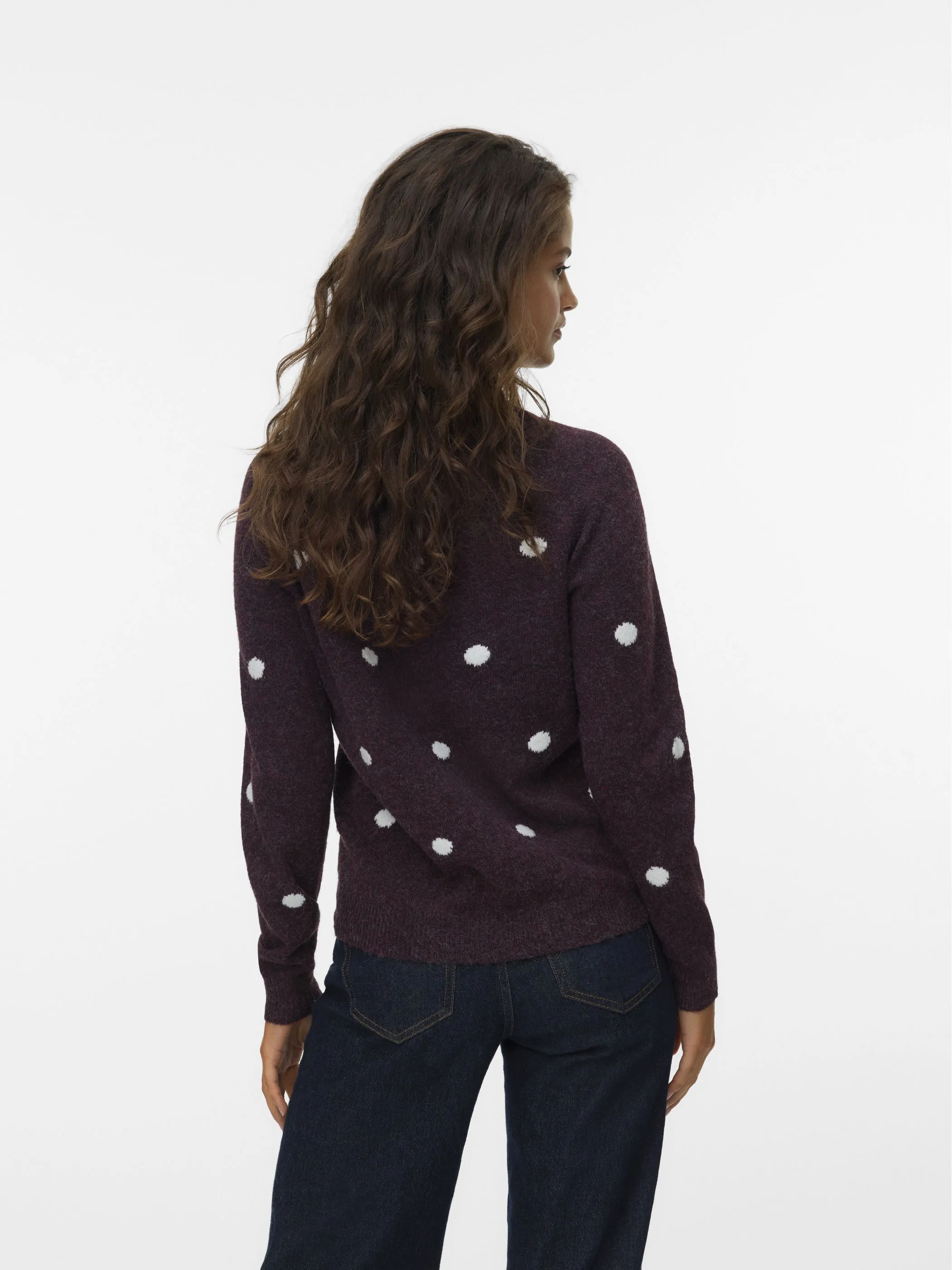 Vero Moda 10330790 VMDOFFY INTARSIA LS O Rot 913125 186320006 2