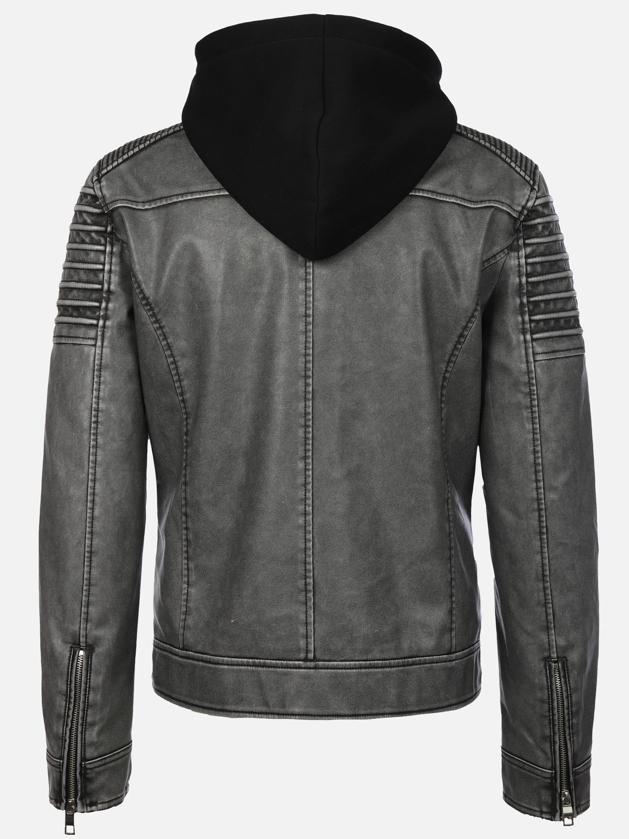 Southern Territory He. PU-Bikerjacke Vintage Grau 912701 0006 2