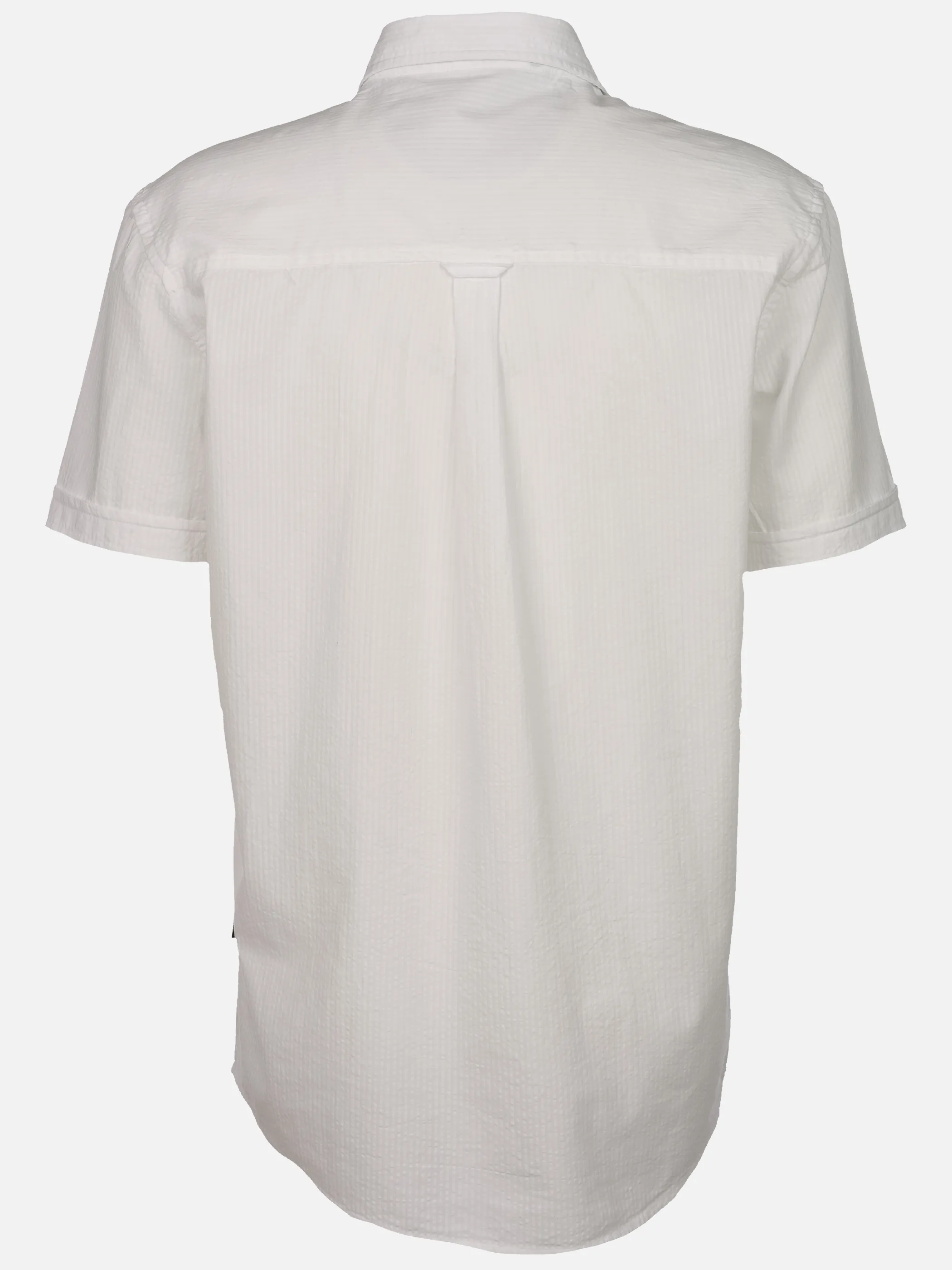 Jim Spencer He. Seersuckerhemd 1/2 Arm uni Weiß 925270 WHITE 2