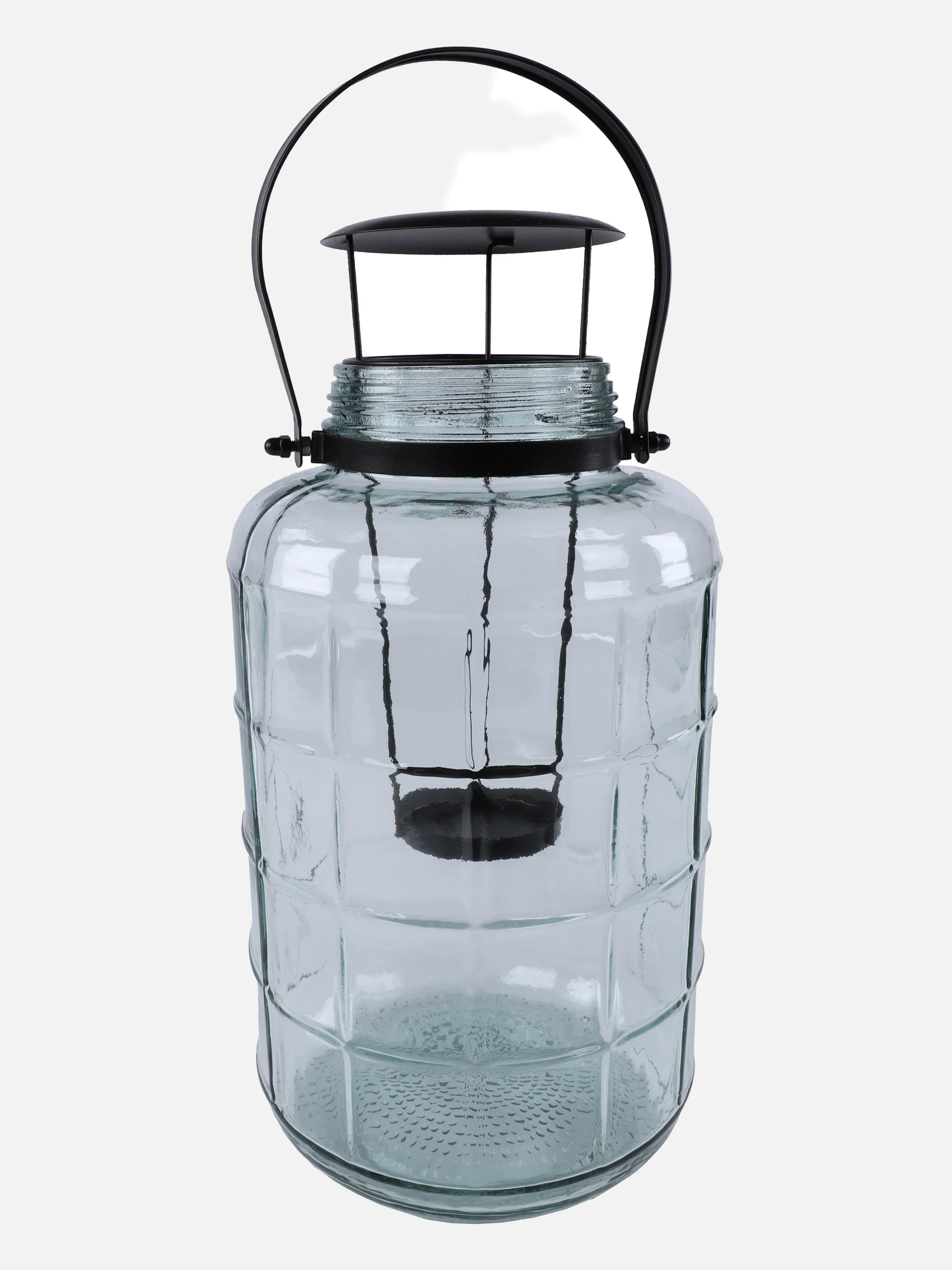 Deko Artikel Windlicht aus Klarglas H: 40cm Weiß 859573 SON 1