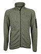 Grüne Fleecejacke mit Reißverschluss und Taschen