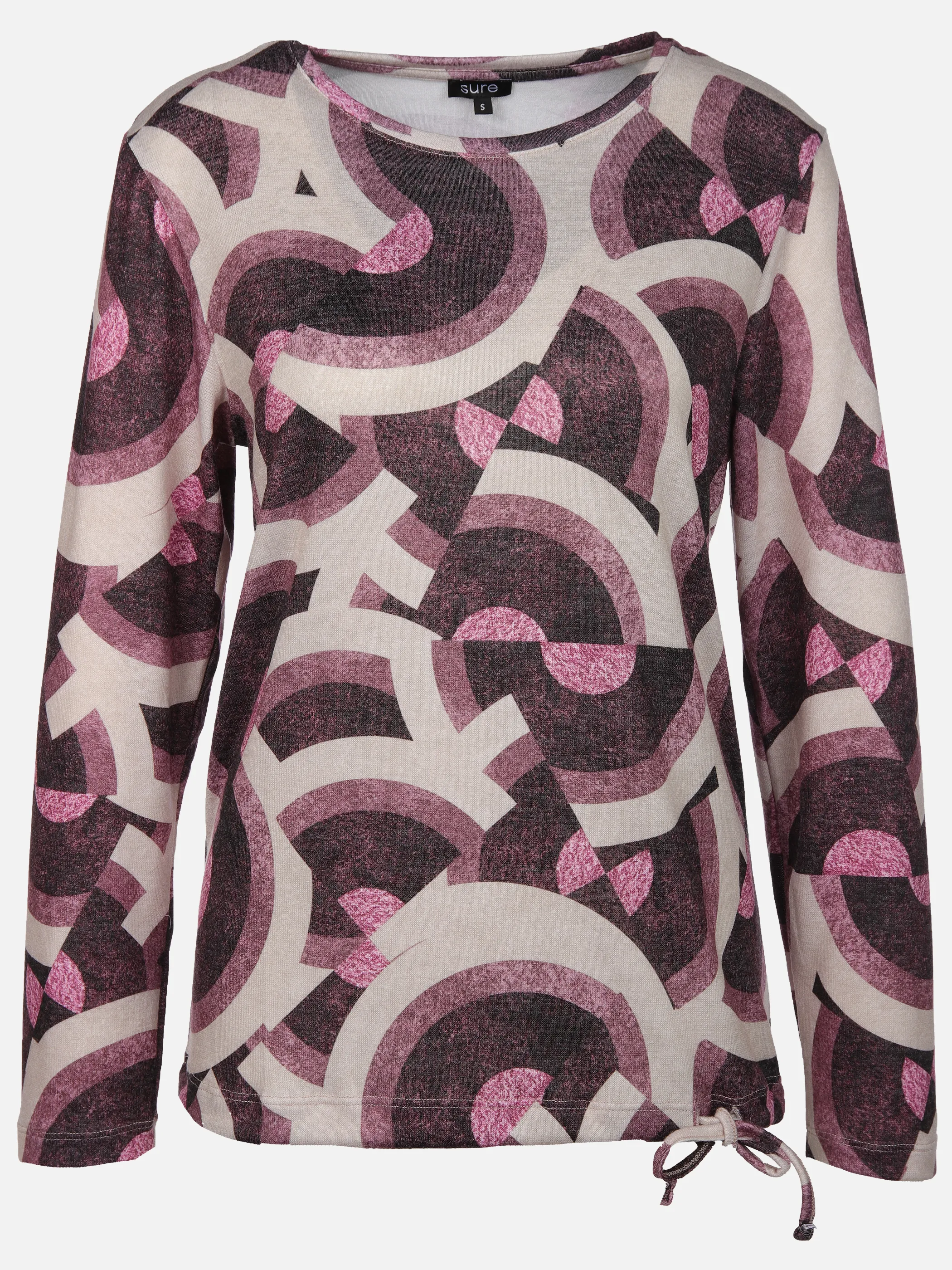 Sure Da-Print Flauschshirt Rot 916281 BORDEAUX 1