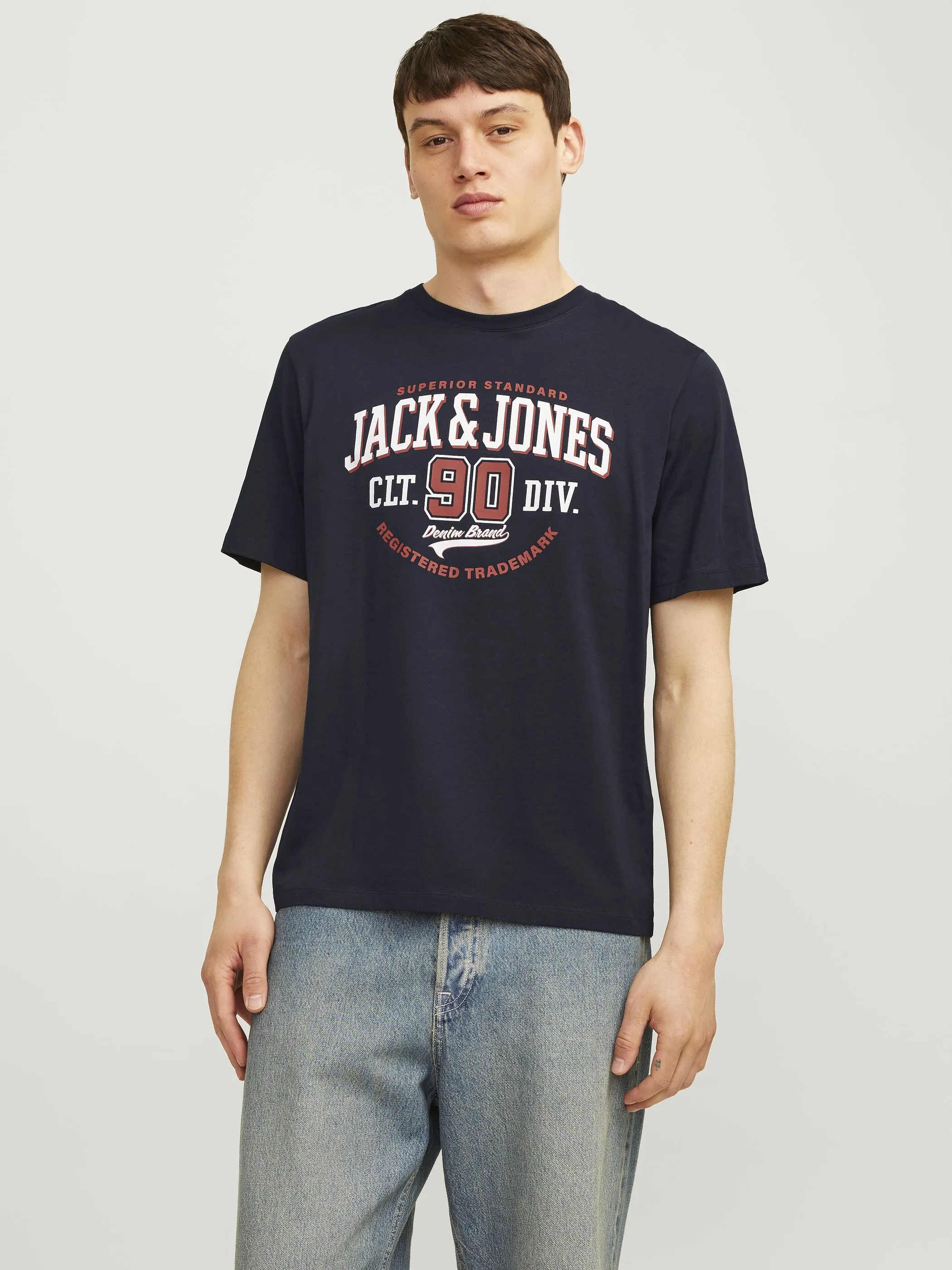 Jack Jones 12254862 JJELOGO TEE SS O-NECK Marine 895764 175697 5 Jack Jones 12254862 JJELOGO TEE SS O-NECK Marine 895764 175697 5
