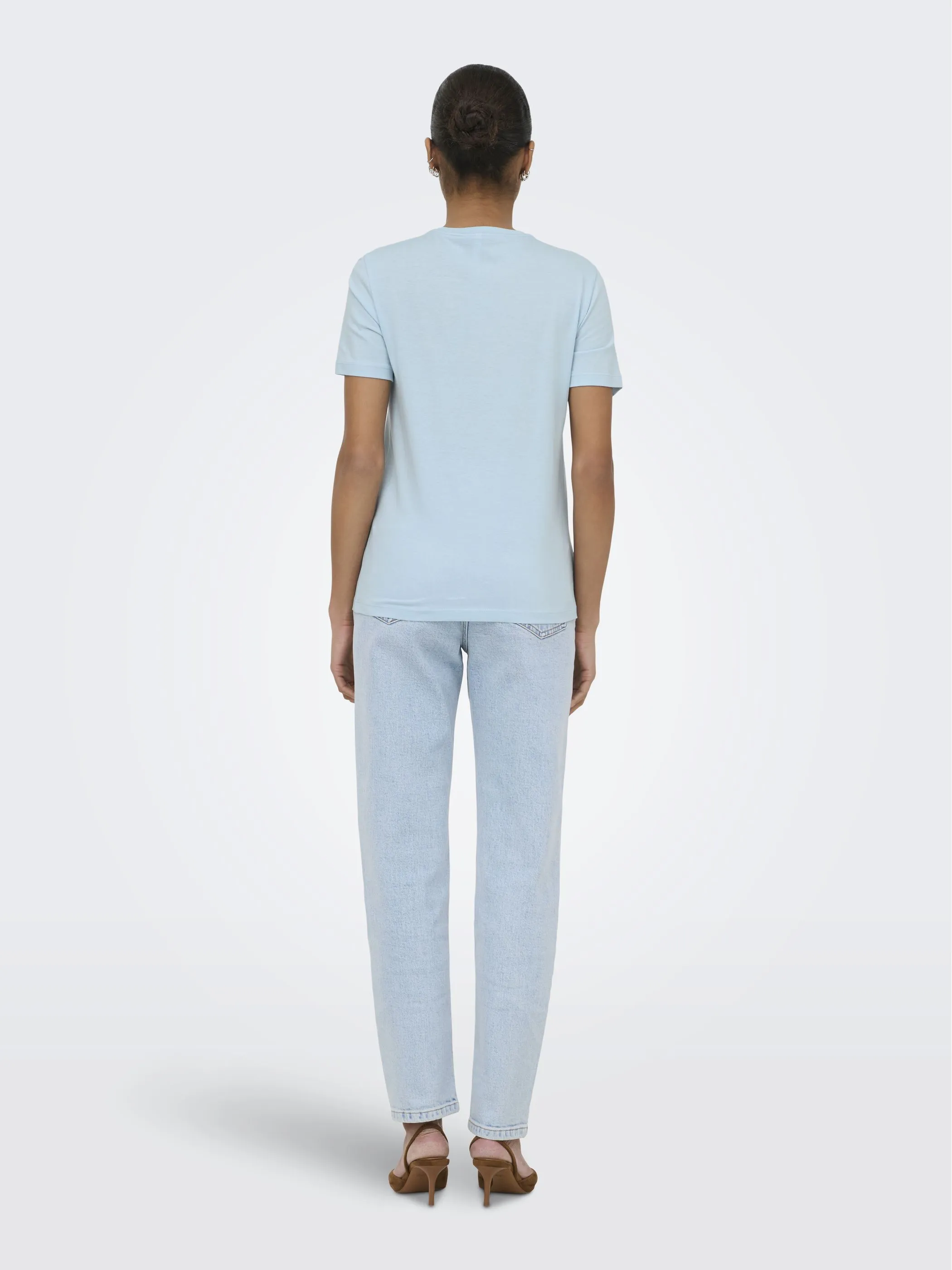 Only 15375848 ONLKITA S/S PEARL TOP Blau 926808 253196002 2