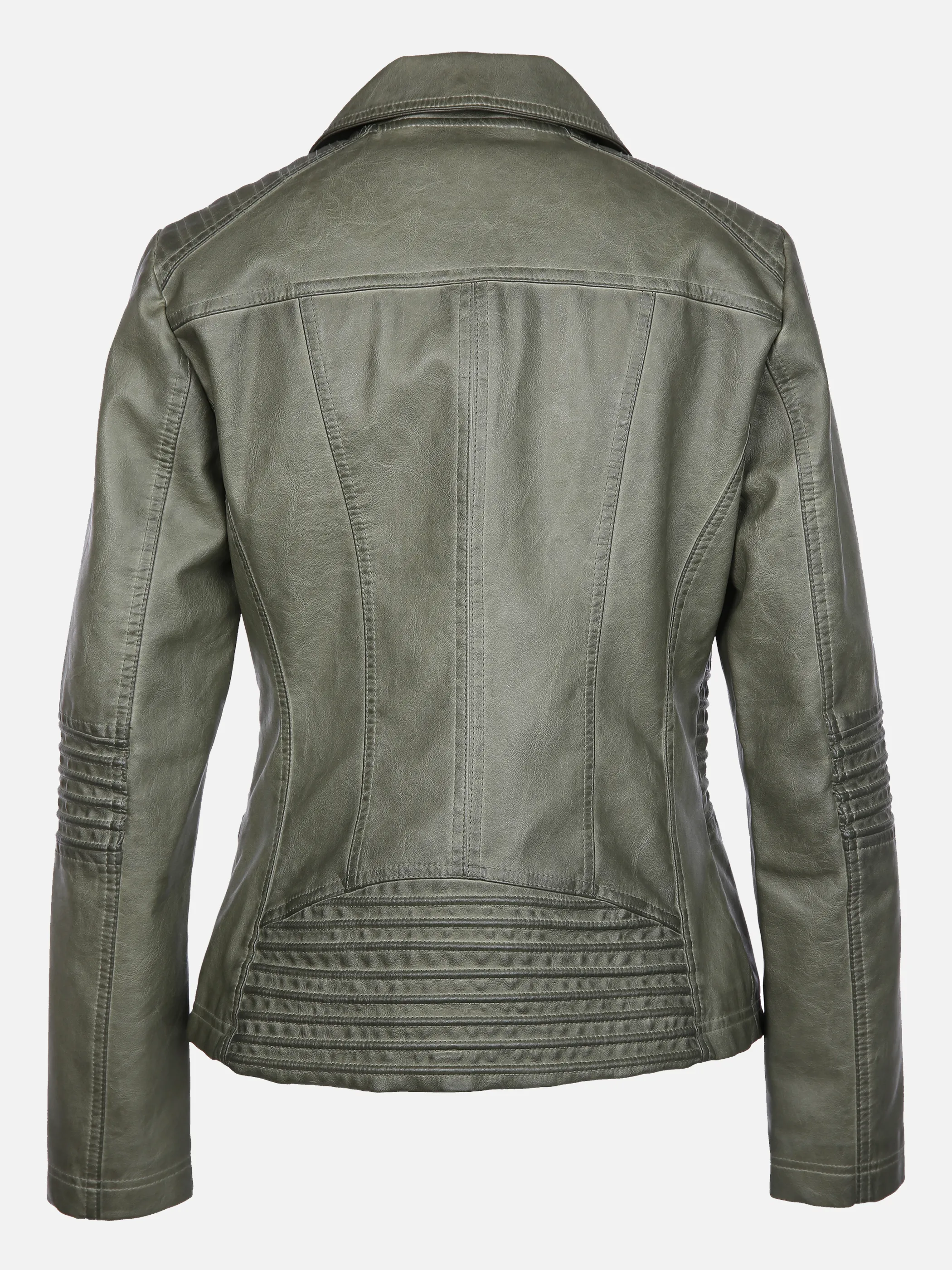 Sure Da-Kunstlederjacke m. Legekrag Grün 848386 OLIVE 2