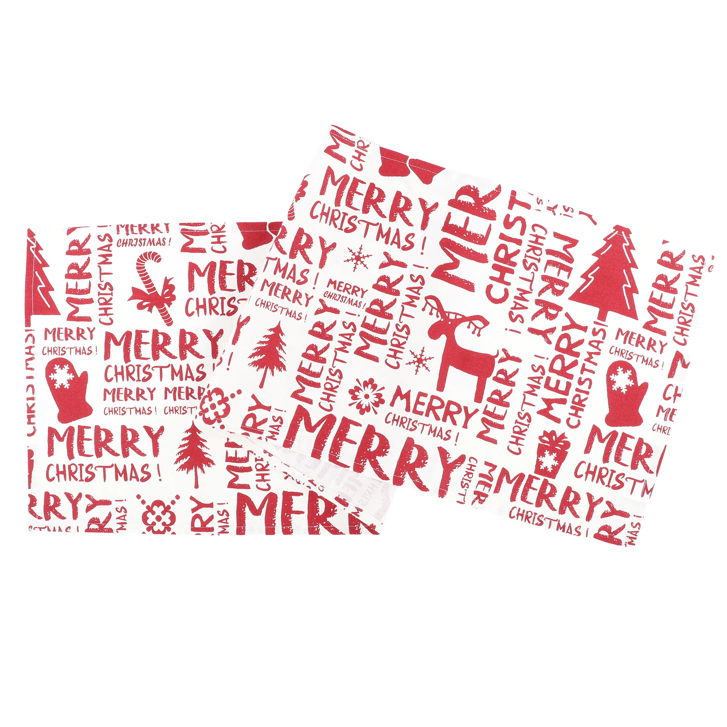 Dream House Tischdecke Merry Christmas 40x Weiß 885835 WEIß/ROT 1 Dream House Tischdecke Merry Christmas 40x Weiß 885835 WEIß/ROT 1
