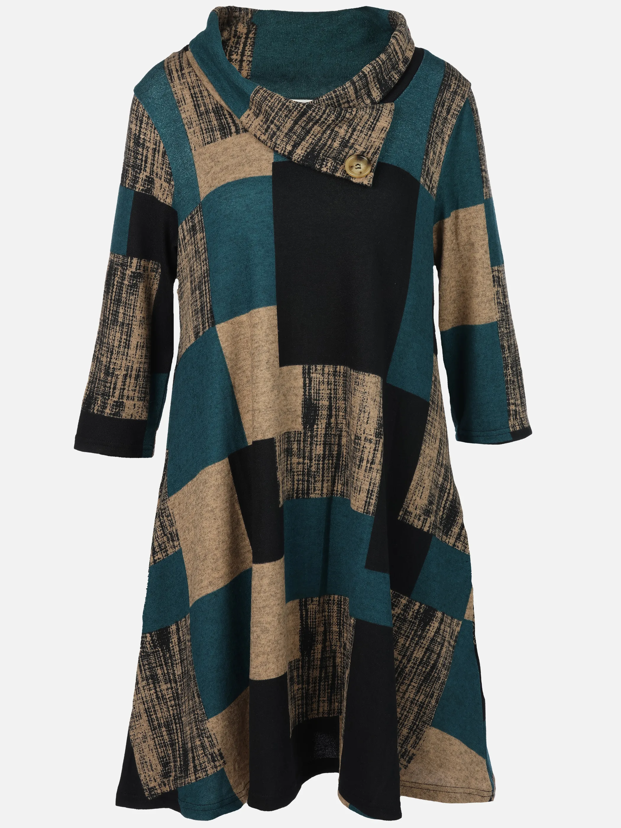 Apricot 693340 Apricot ColourBlock Flap Nk Swing Dress Grün 908258 GRN 1