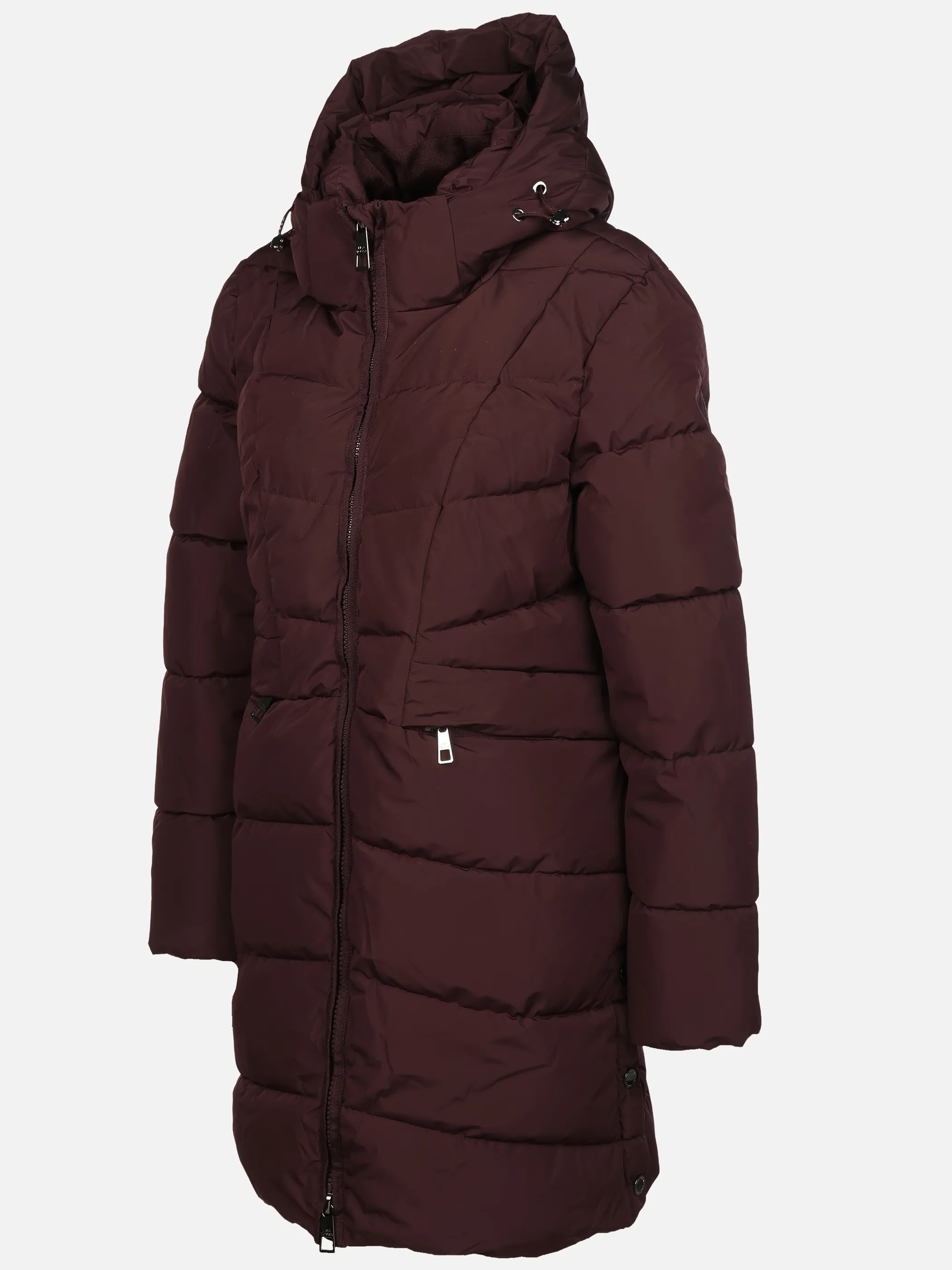 Lisa Tossa Da-Steppmantel m. Strickdetail Rot 929612 BORDEAUX 3