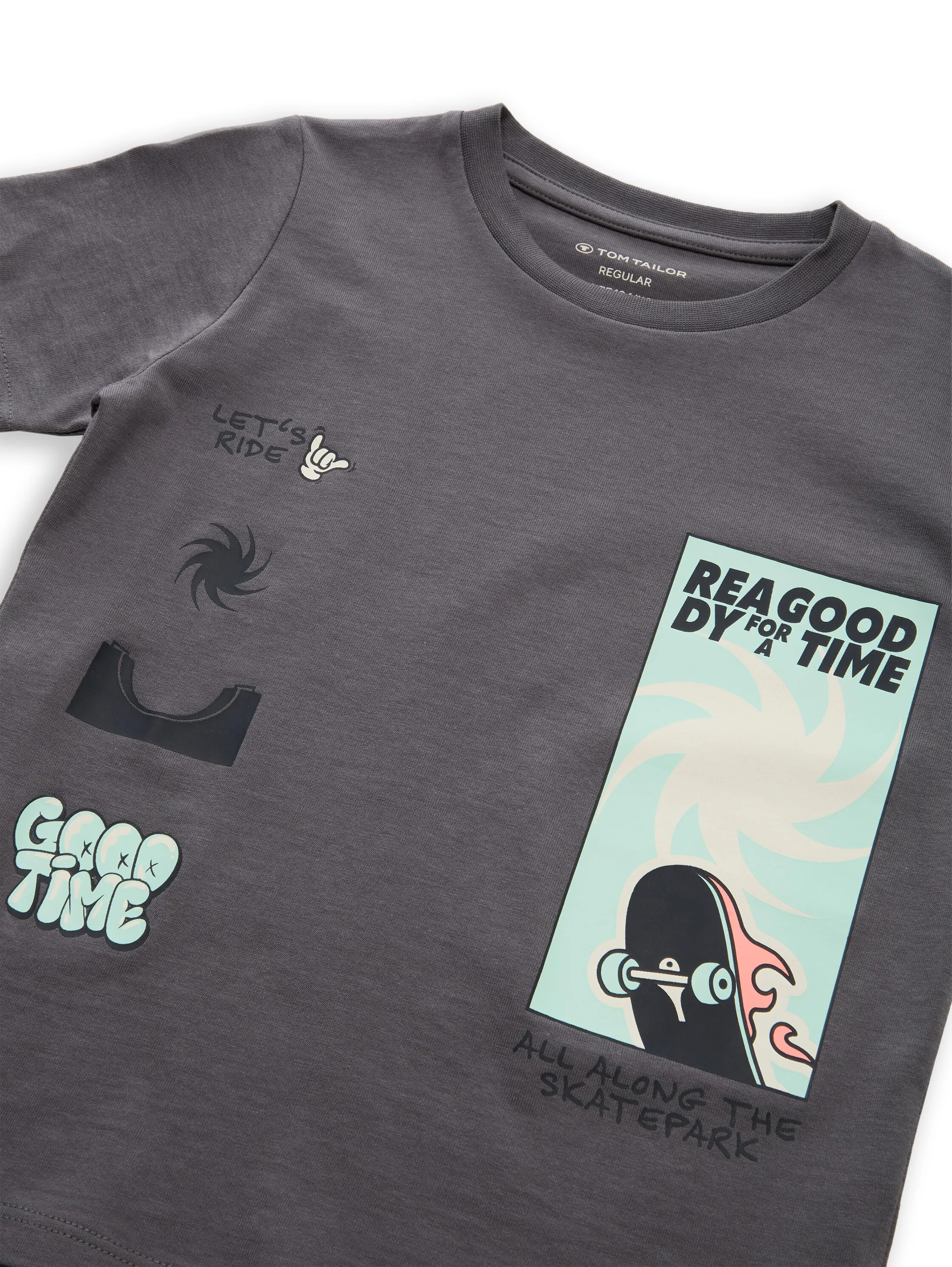 Tom Tailor 1050002 printed t-shirt Grau 927995 35265 3
