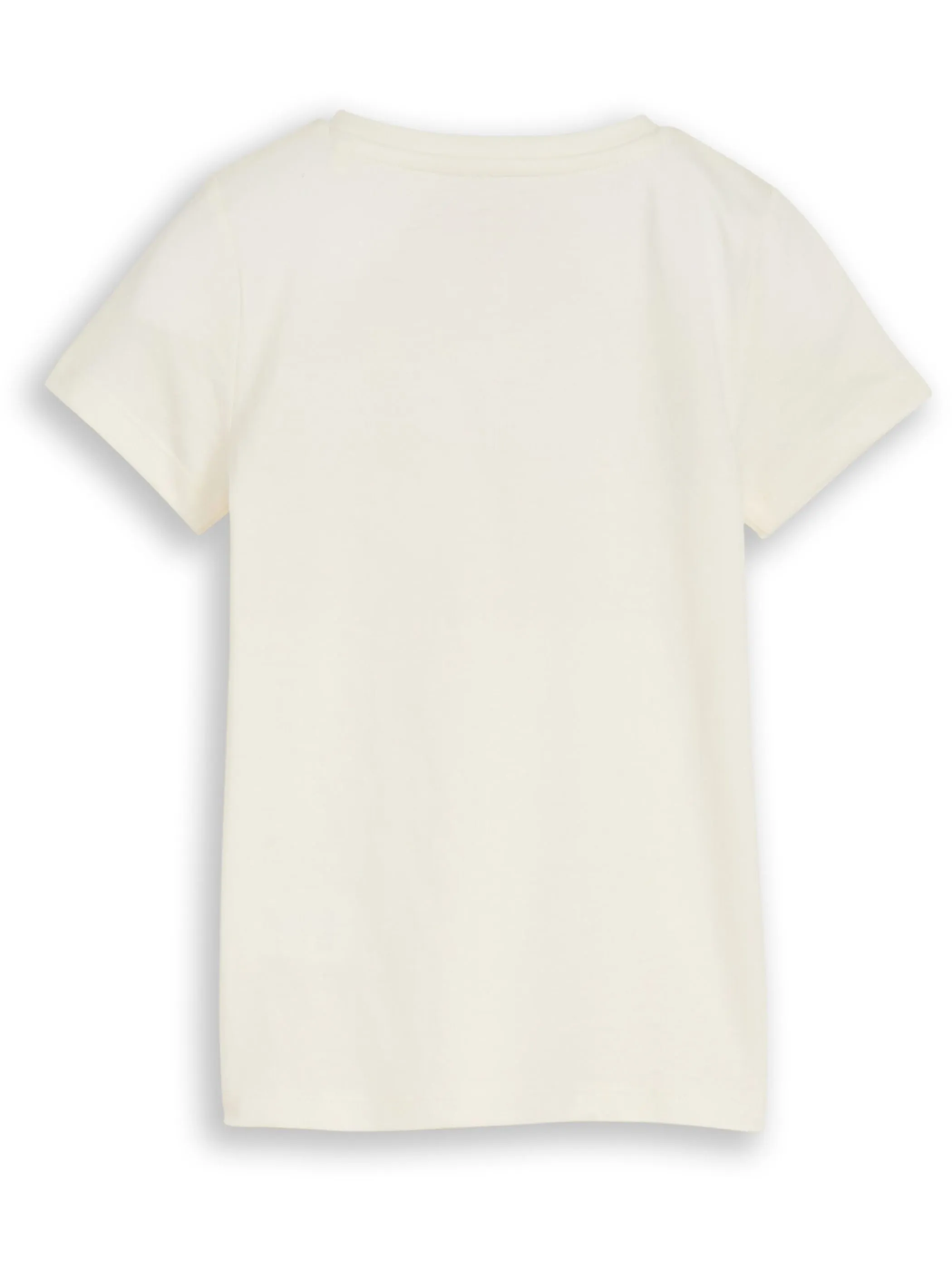 Tom Tailor 1049914 glitter print t-shirt Weiß 927843 12906 2