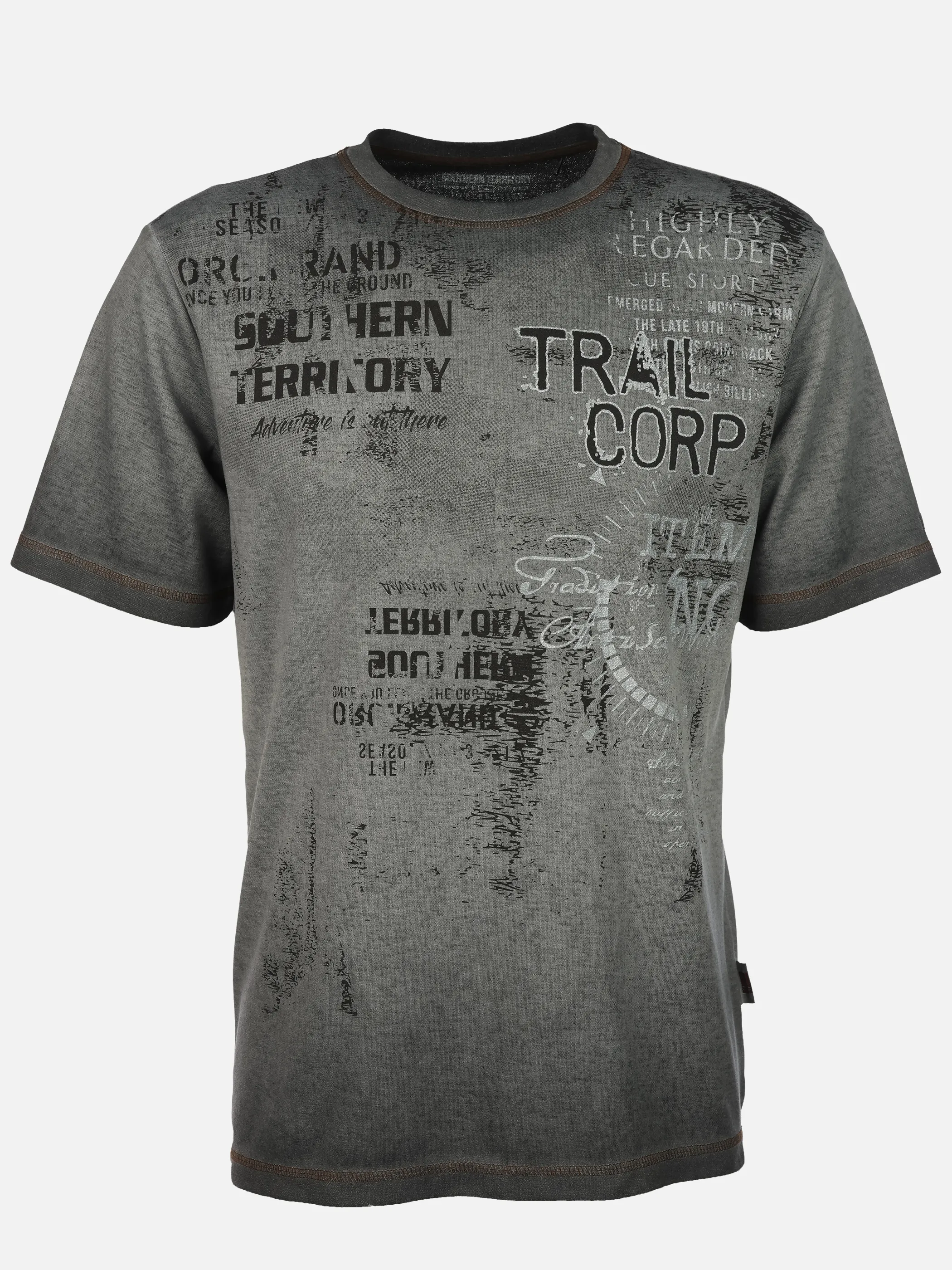 Southern Territory He. T-Shirt 1/2 Arm Struktur allover Schwarz 928834 BLACK 1