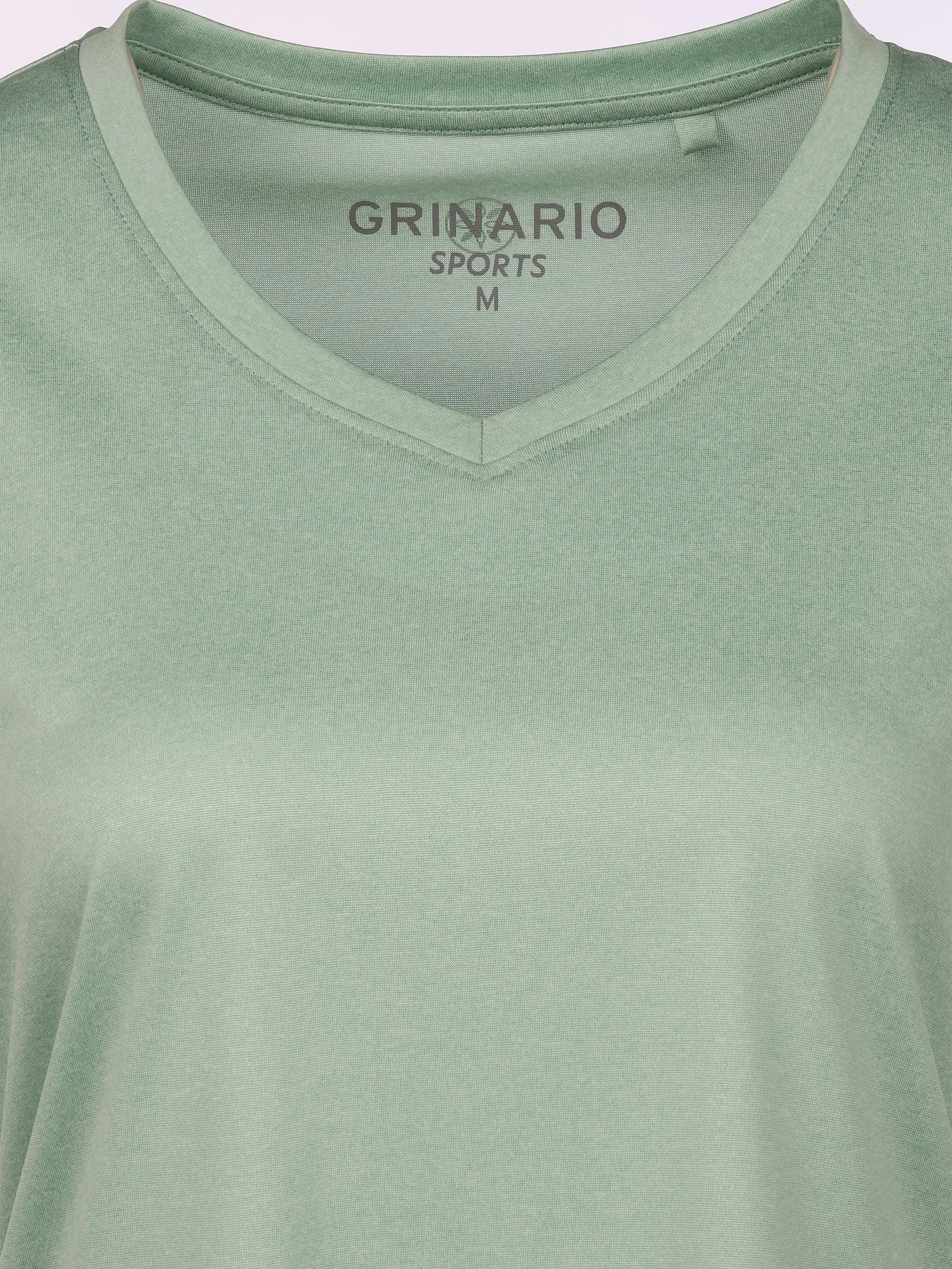 Grinario Sports Da-Sport T-Shirt, m. V-Ausschnitt Grün 921243 MINT 3