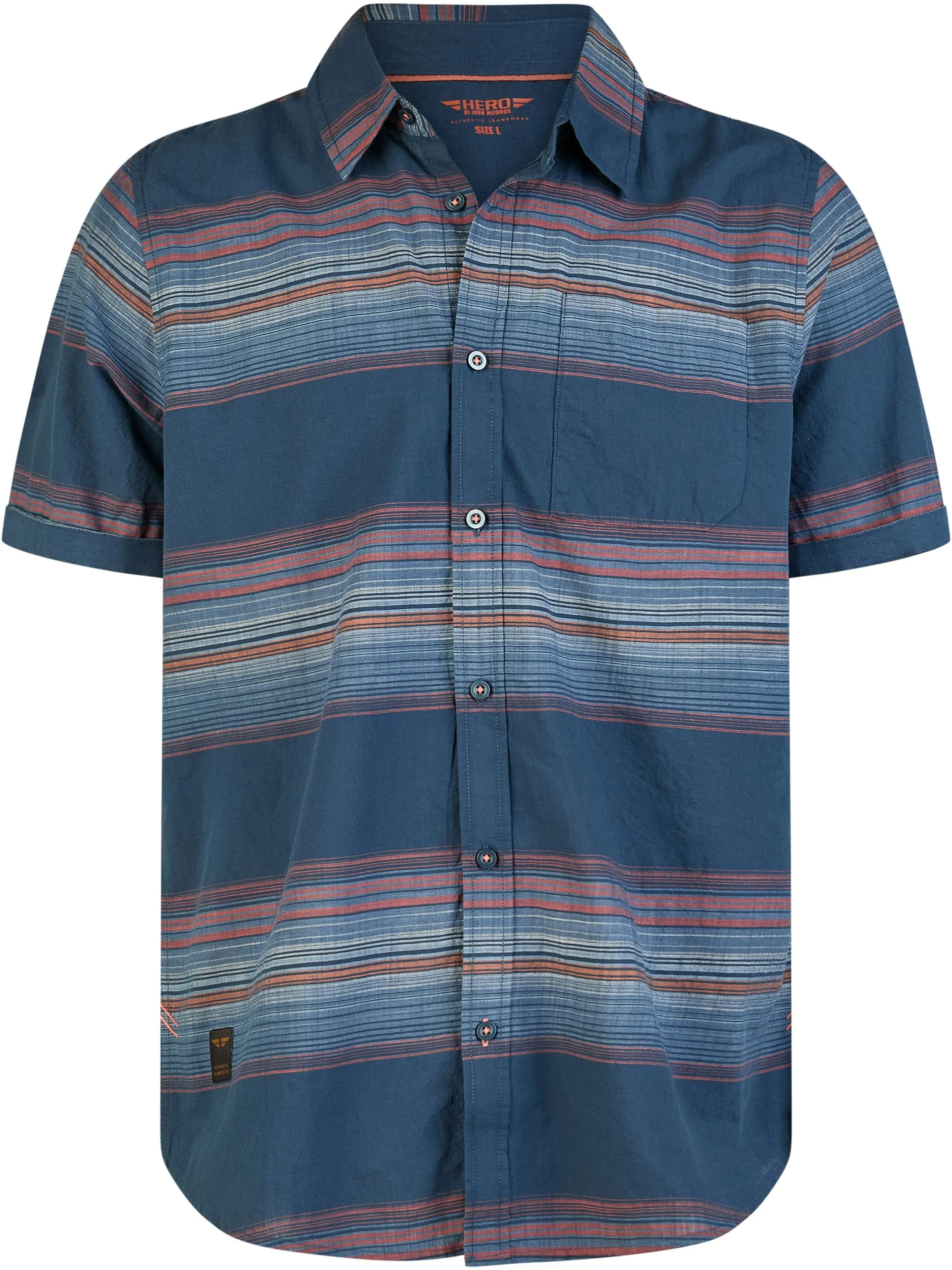 HERO by John Medoox 73110760009166 He. Bluse/Hemd, Marine 928386 9166 1
